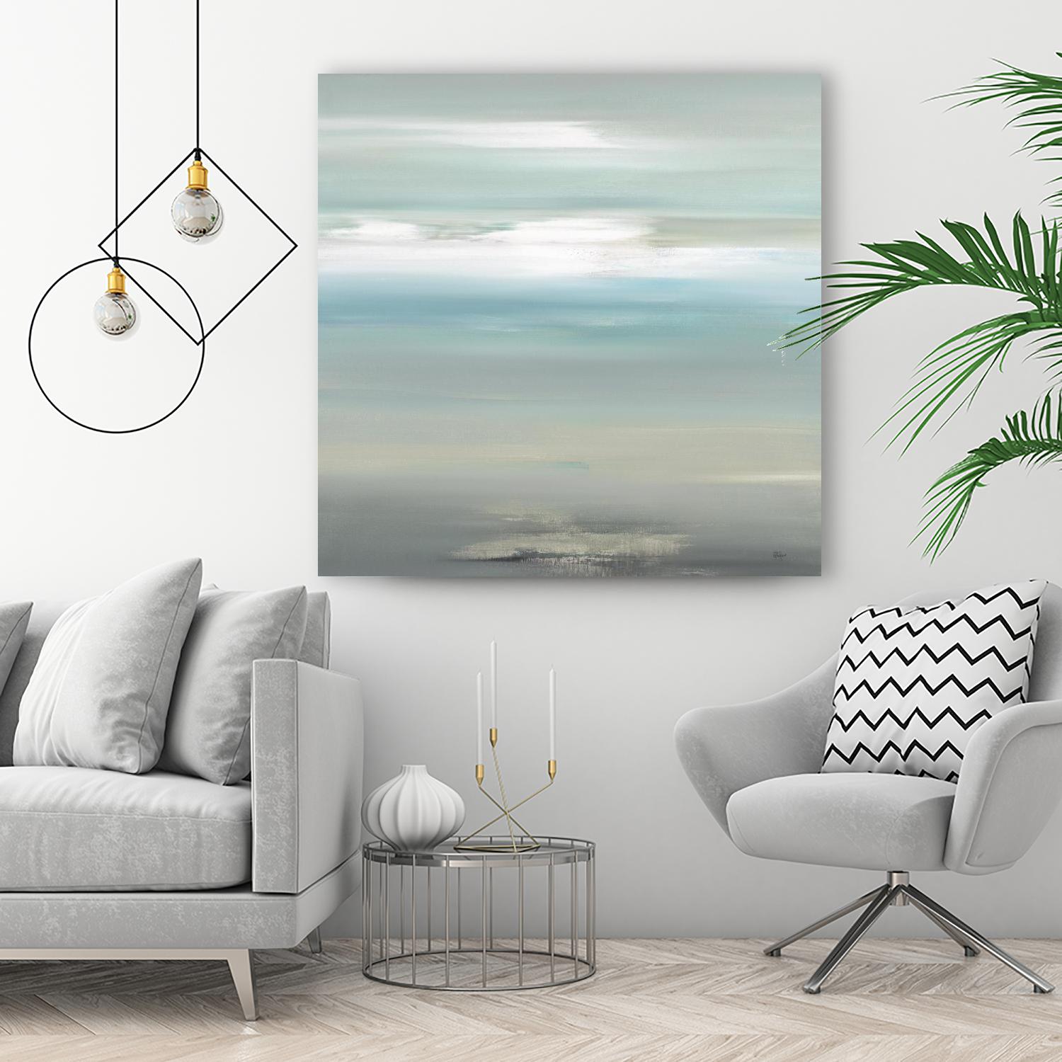 A Day By The Water by Lisa Ridgers on GIANT ART - grey abstract