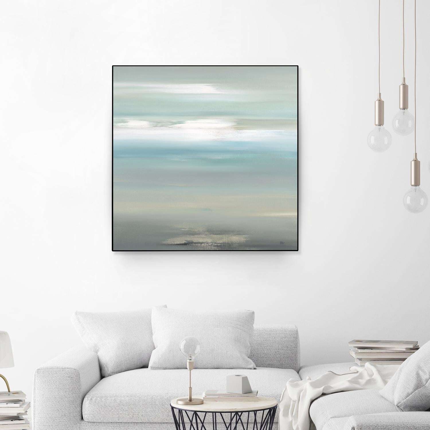 A Day By The Water by Lisa Ridgers on GIANT ART - grey abstract