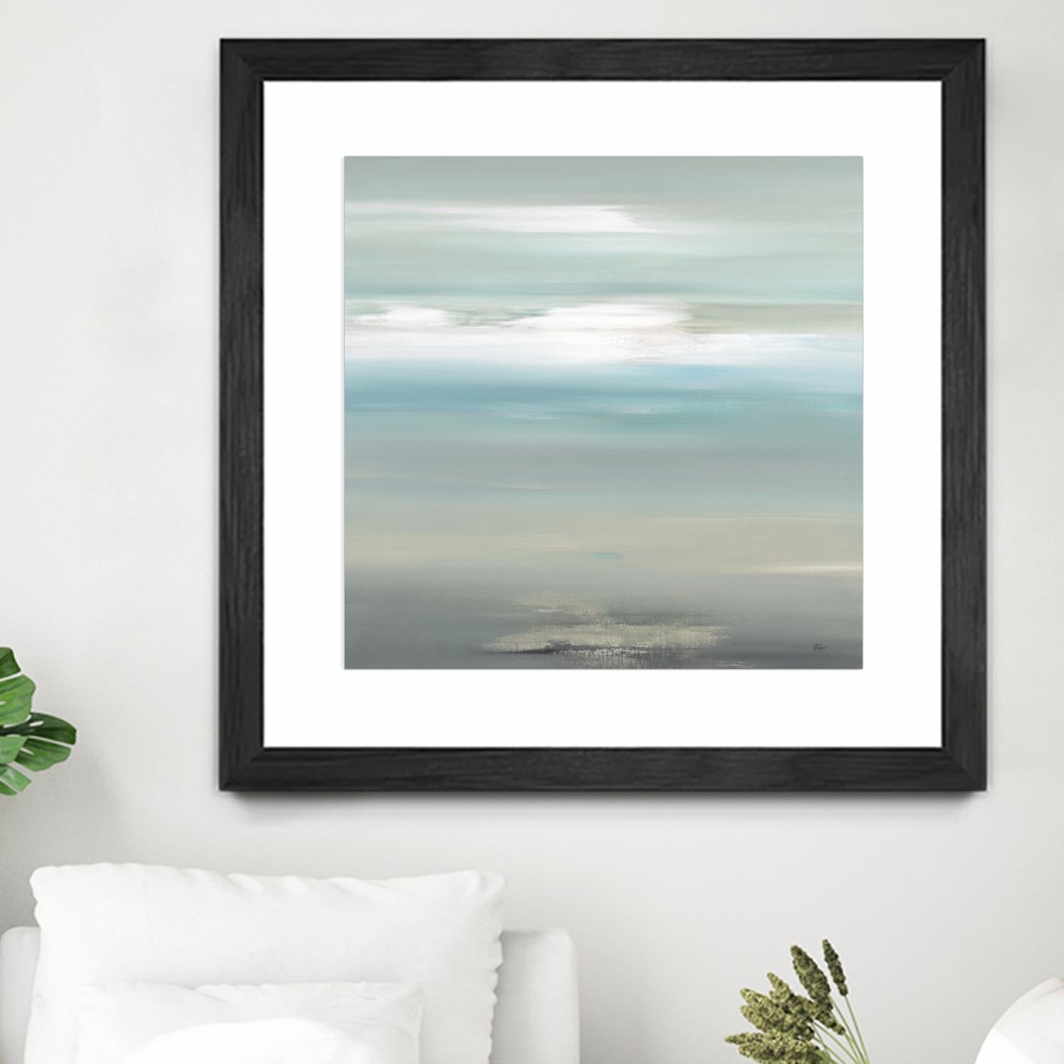 A Day By The Water by Lisa Ridgers on GIANT ART - grey abstract
