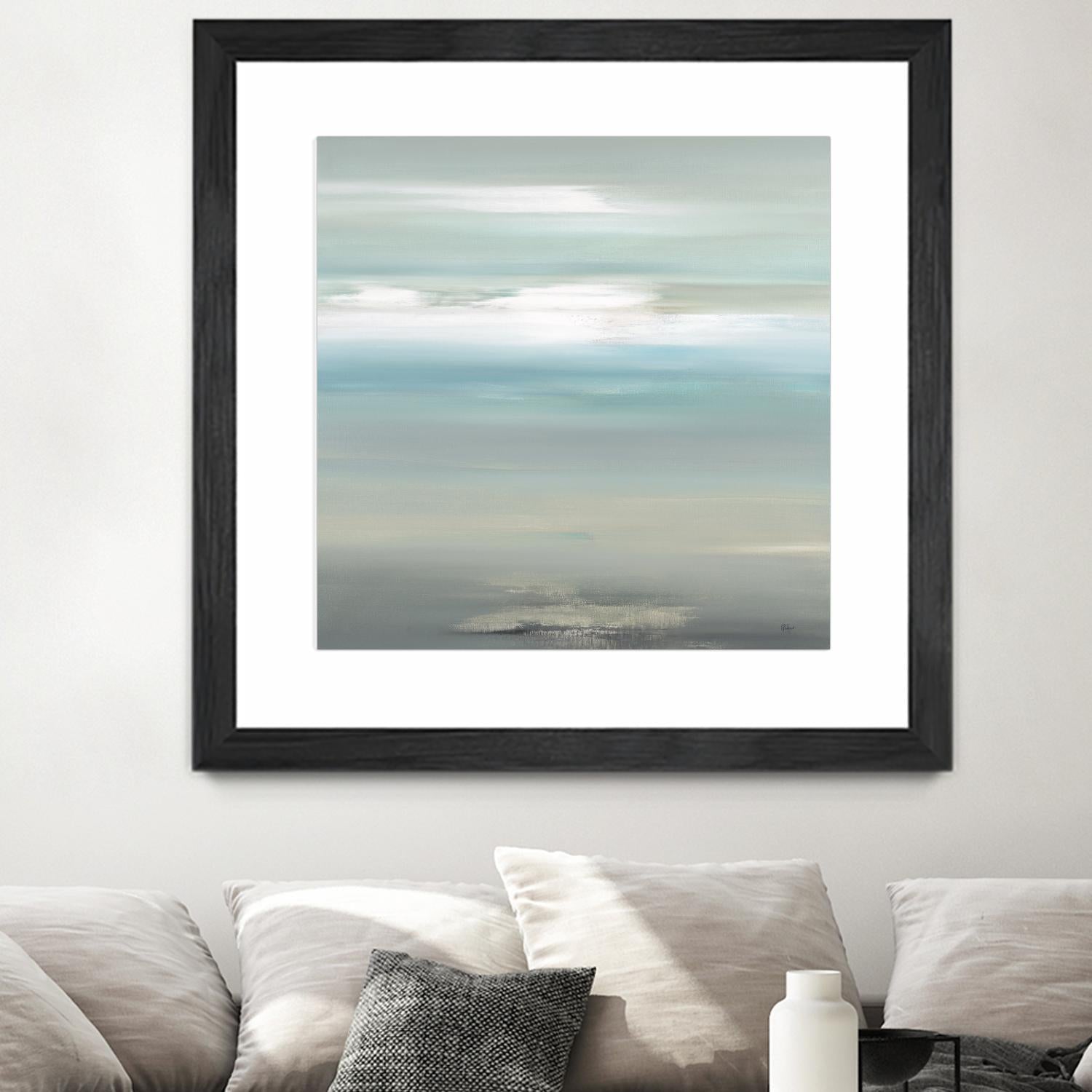 A Day By The Water by Lisa Ridgers on GIANT ART - grey abstract