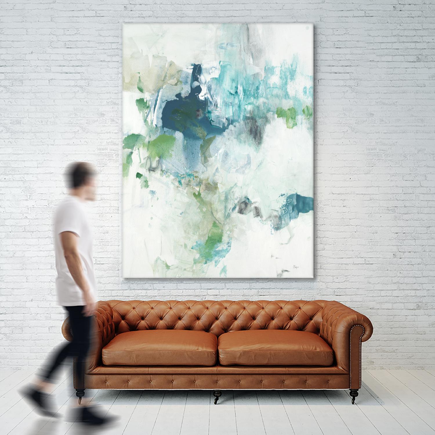 Splash II by Lisa Ridgers on GIANT ART - blue abstract