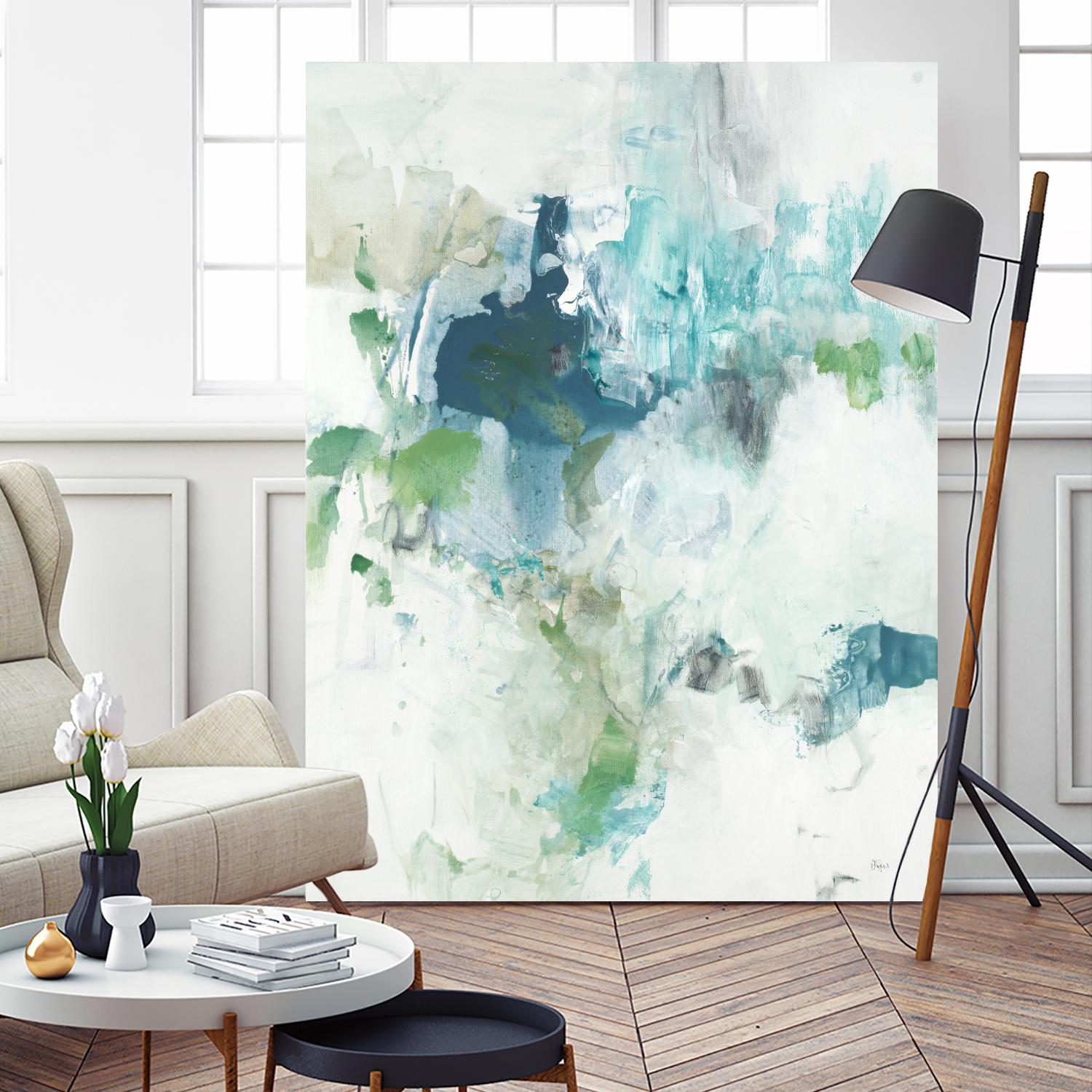 Splash II by Lisa Ridgers on GIANT ART - blue abstract