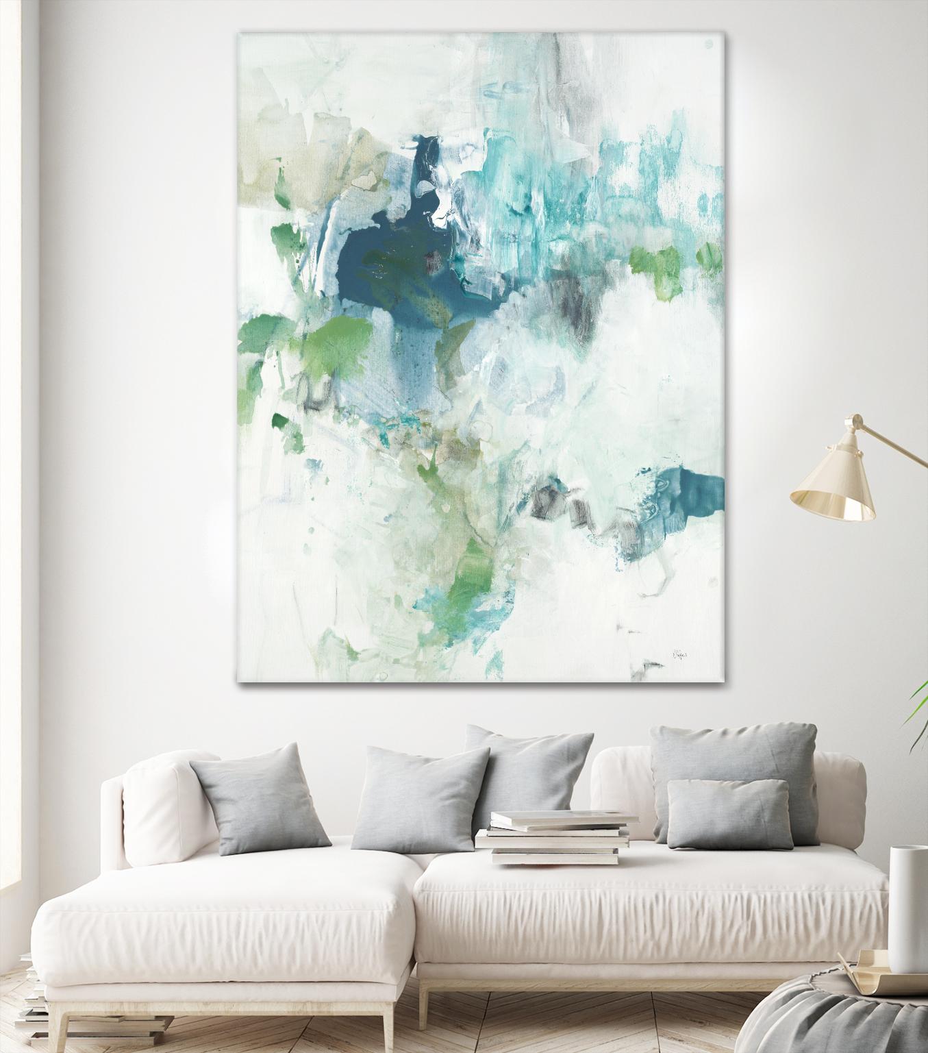 Splash II by Lisa Ridgers on GIANT ART - blue abstract