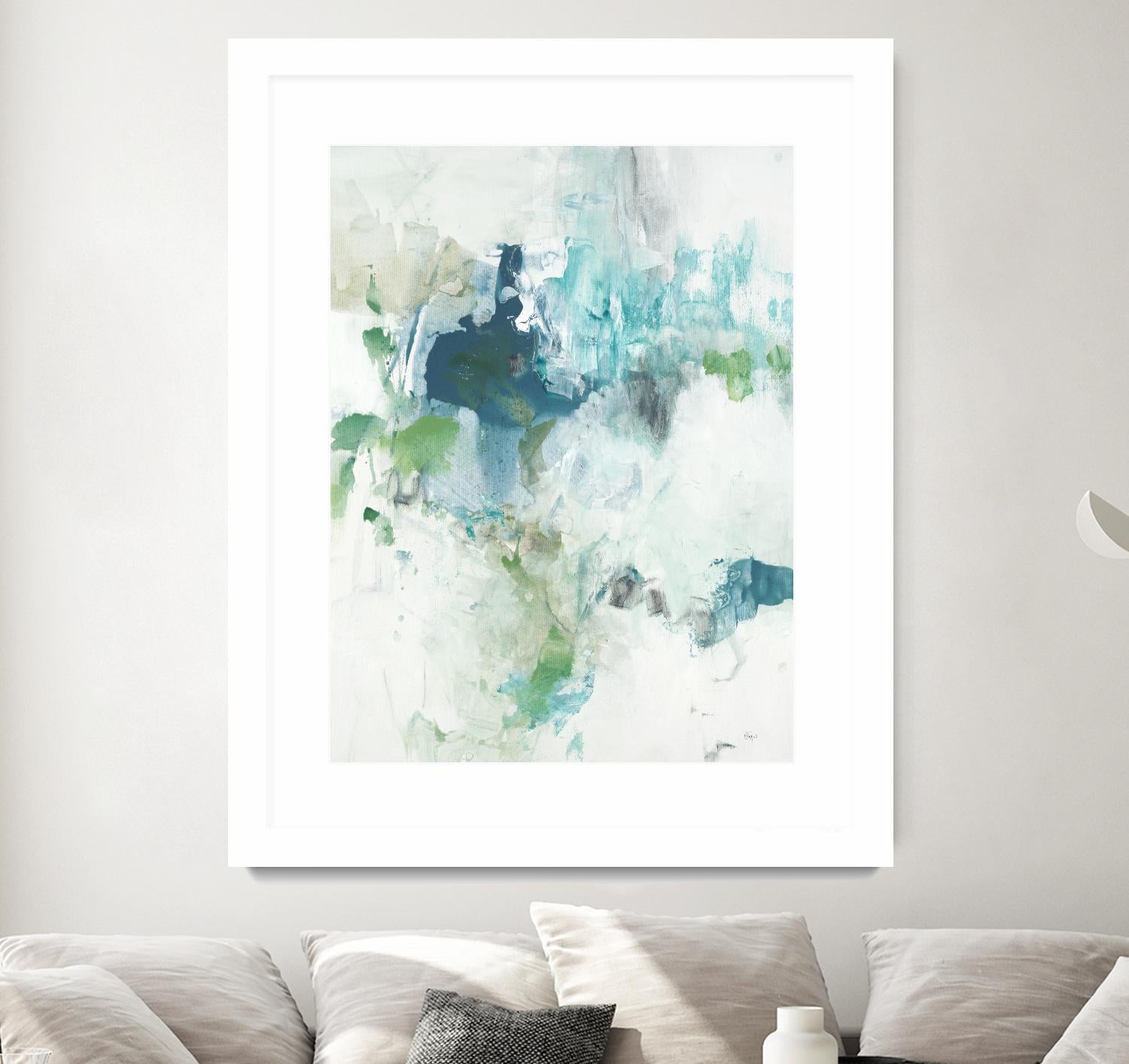 Splash II by Lisa Ridgers on GIANT ART - blue abstract