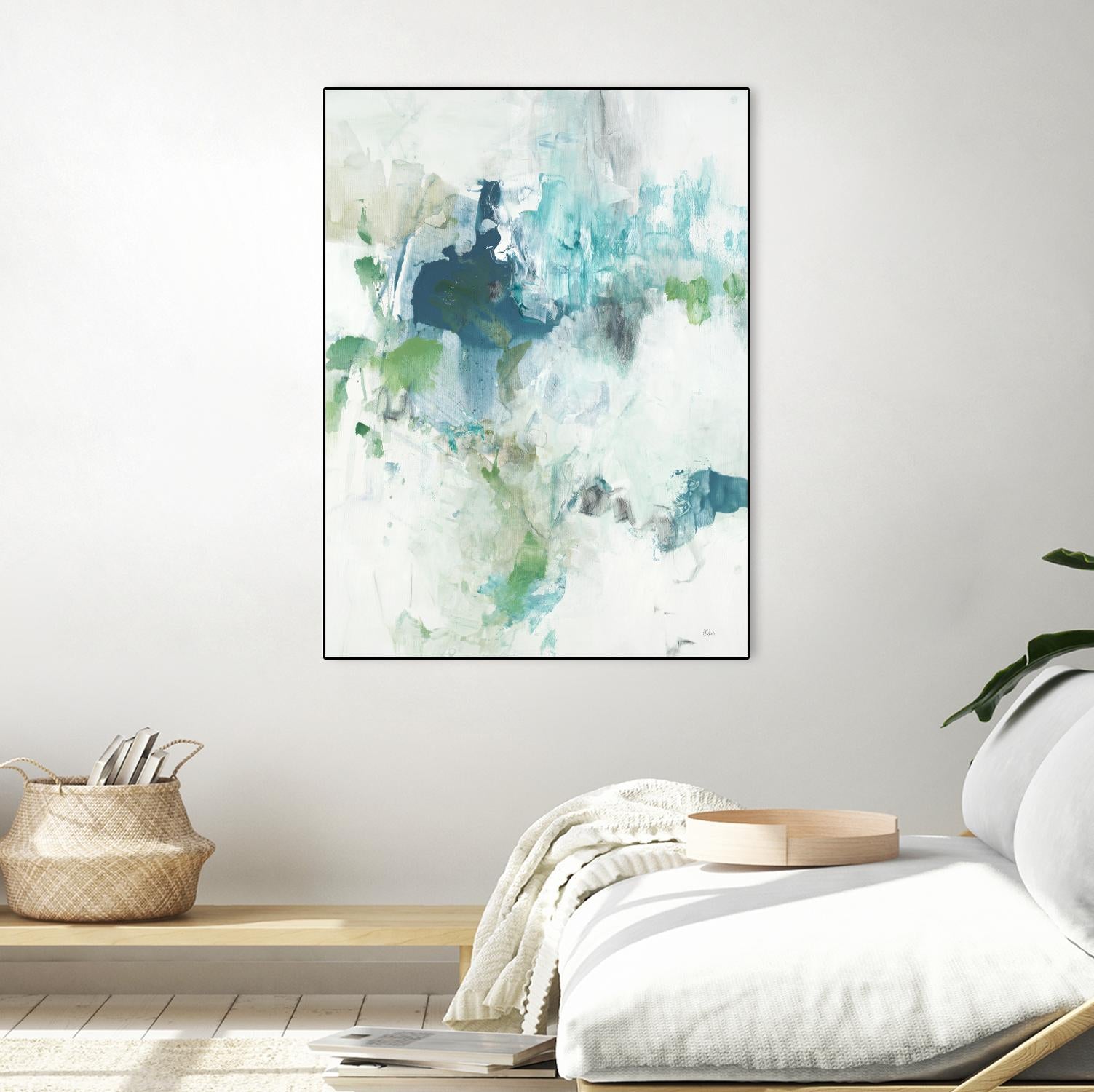 Splash II by Lisa Ridgers on GIANT ART - blue abstract