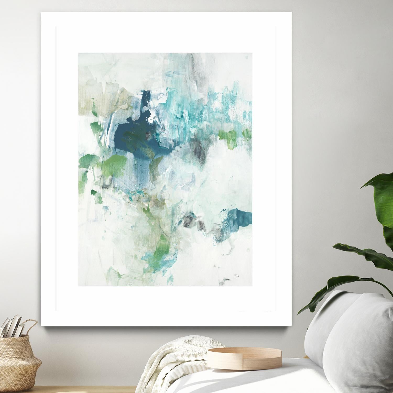 Splash II by Lisa Ridgers on GIANT ART - blue abstract