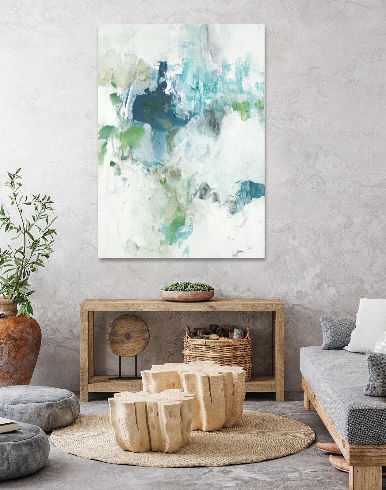 Splash II by Lisa Ridgers on GIANT ART - blue abstract