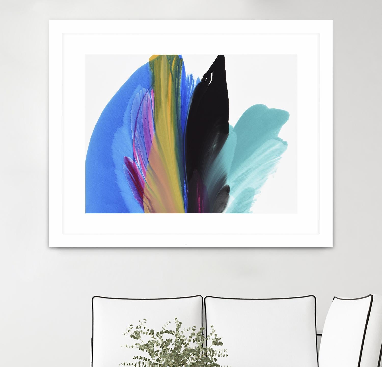 Infusion by Linda Stelling on GIANT ART - blues fluid abstracts