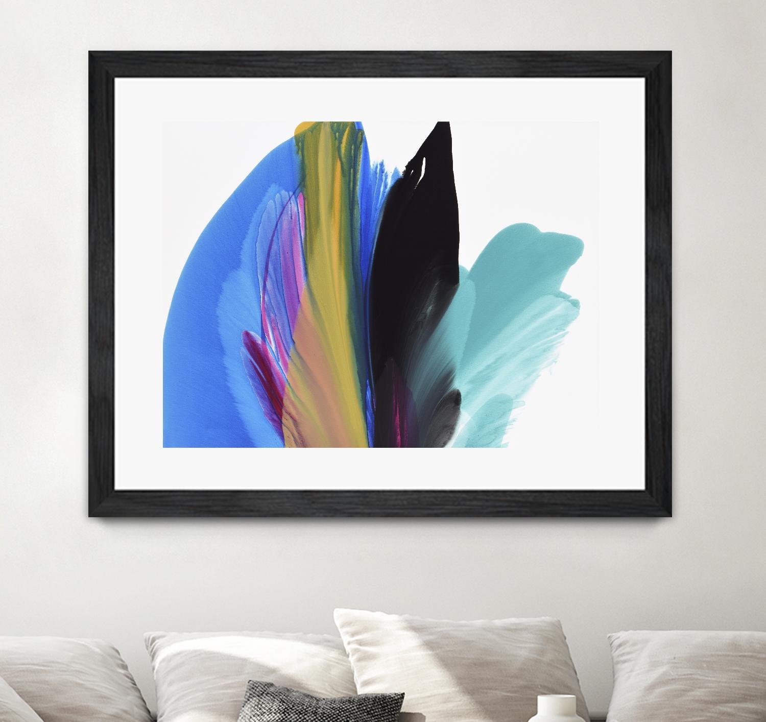 Infusion by Linda Stelling on GIANT ART - blues fluid abstracts