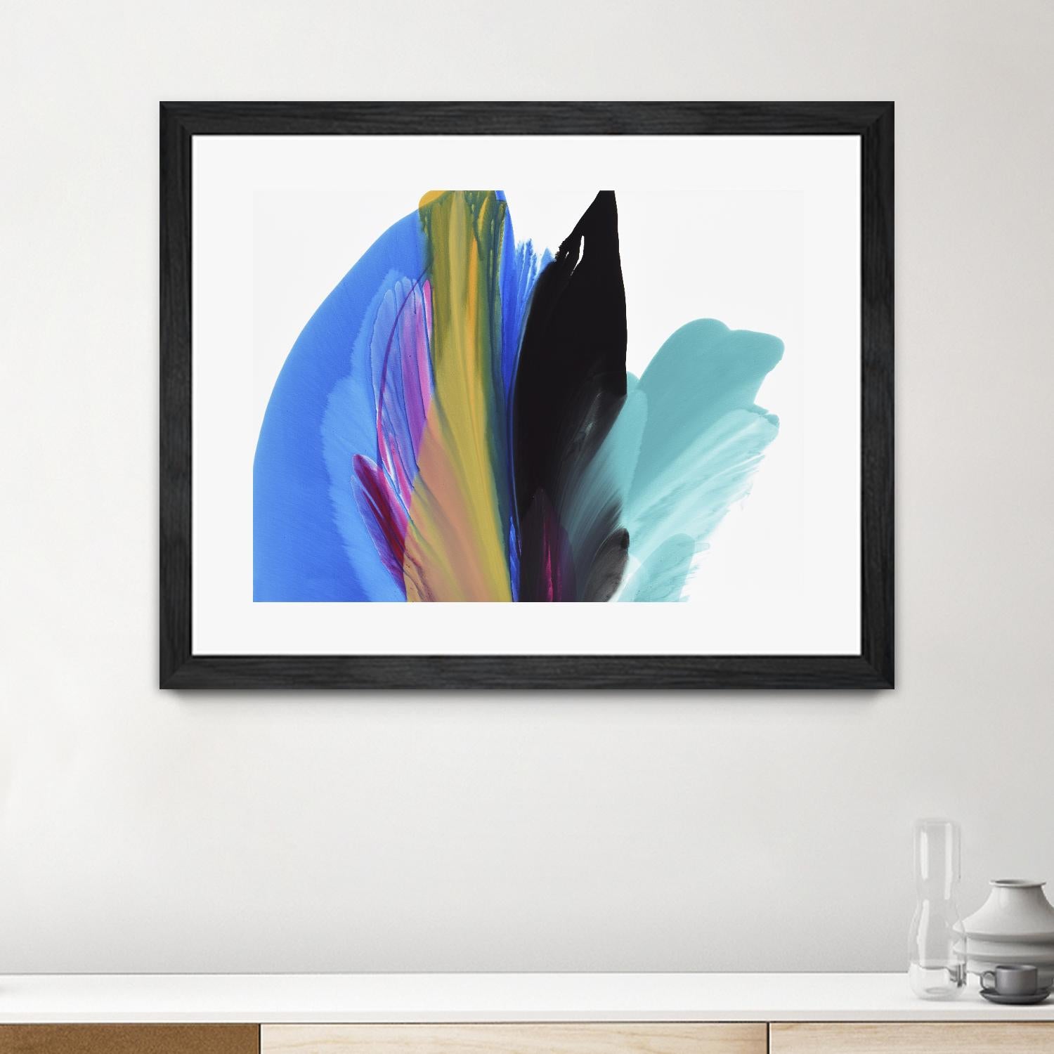 Infusion by Linda Stelling on GIANT ART - blues fluid abstracts