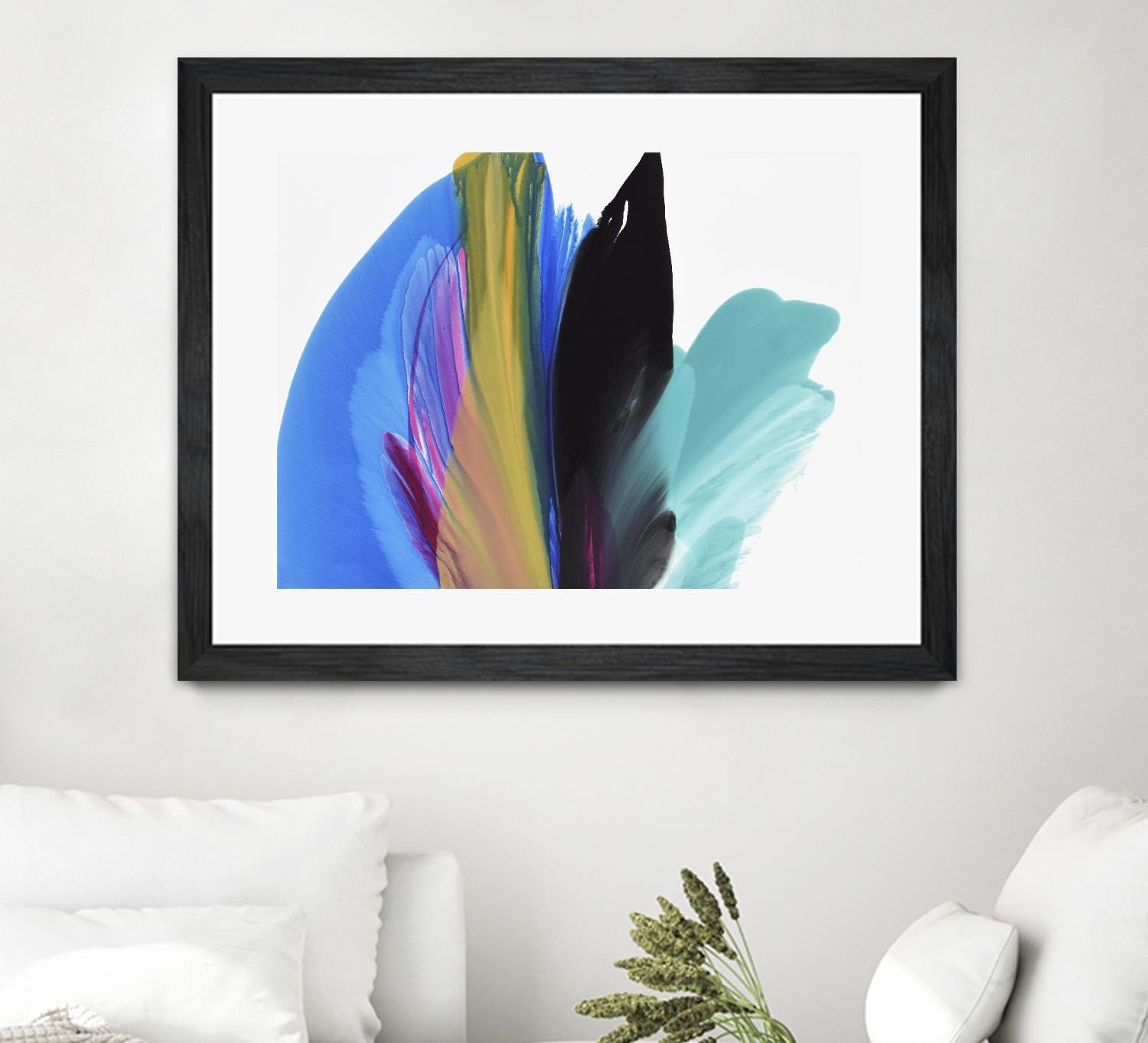 Infusion by Linda Stelling on GIANT ART - blues fluid abstracts