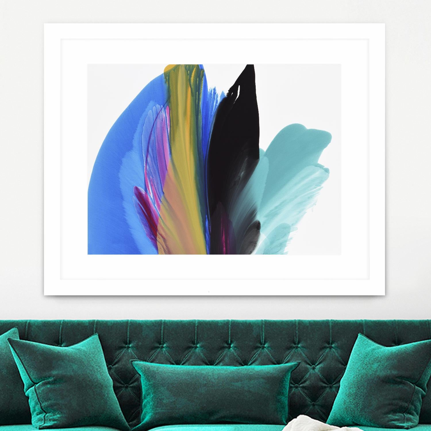 Infusion by Linda Stelling on GIANT ART - blues fluid abstracts