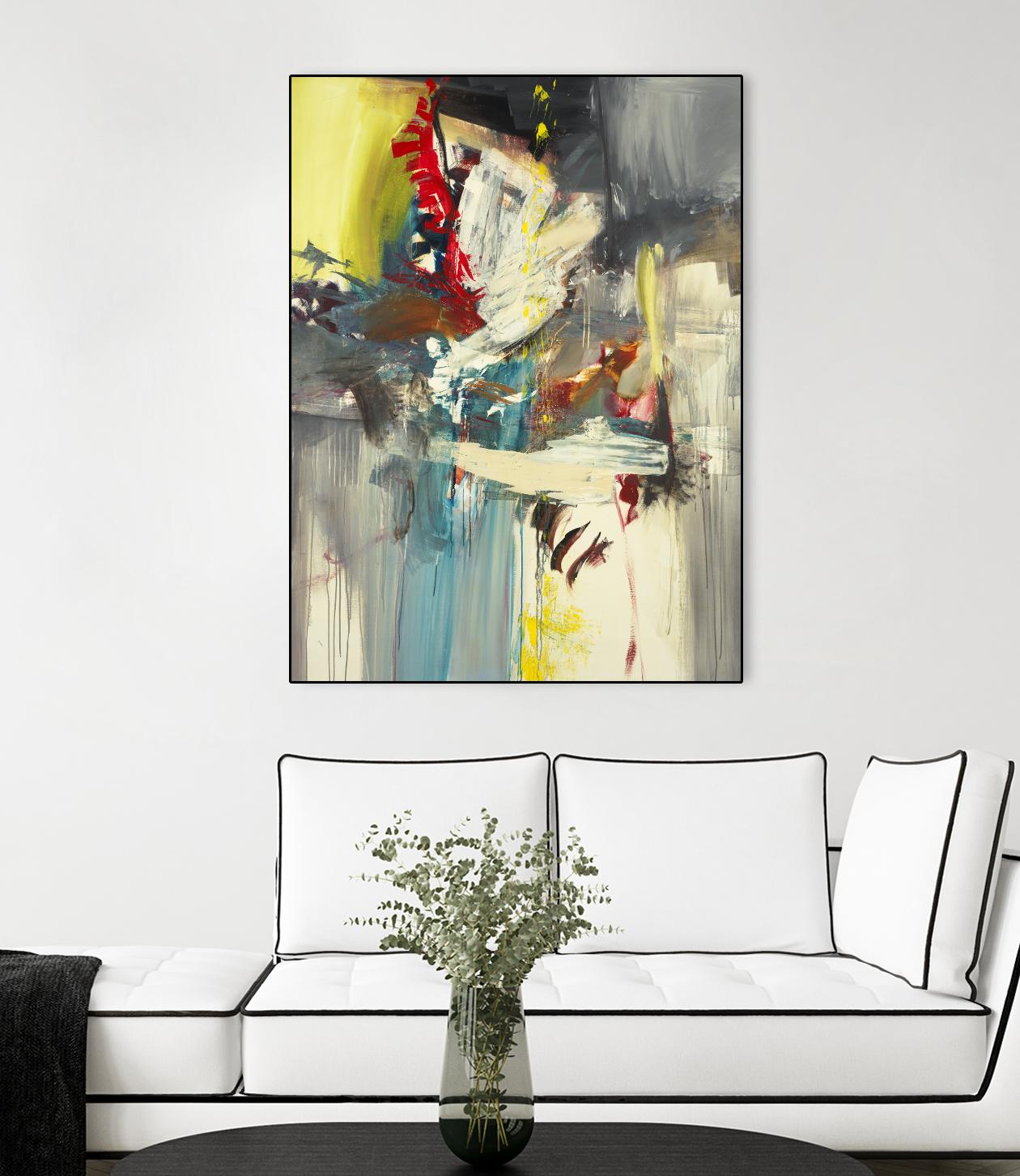 Kheeler's Garden by Sarah Stockstill on GIANT ART - yellow abstract