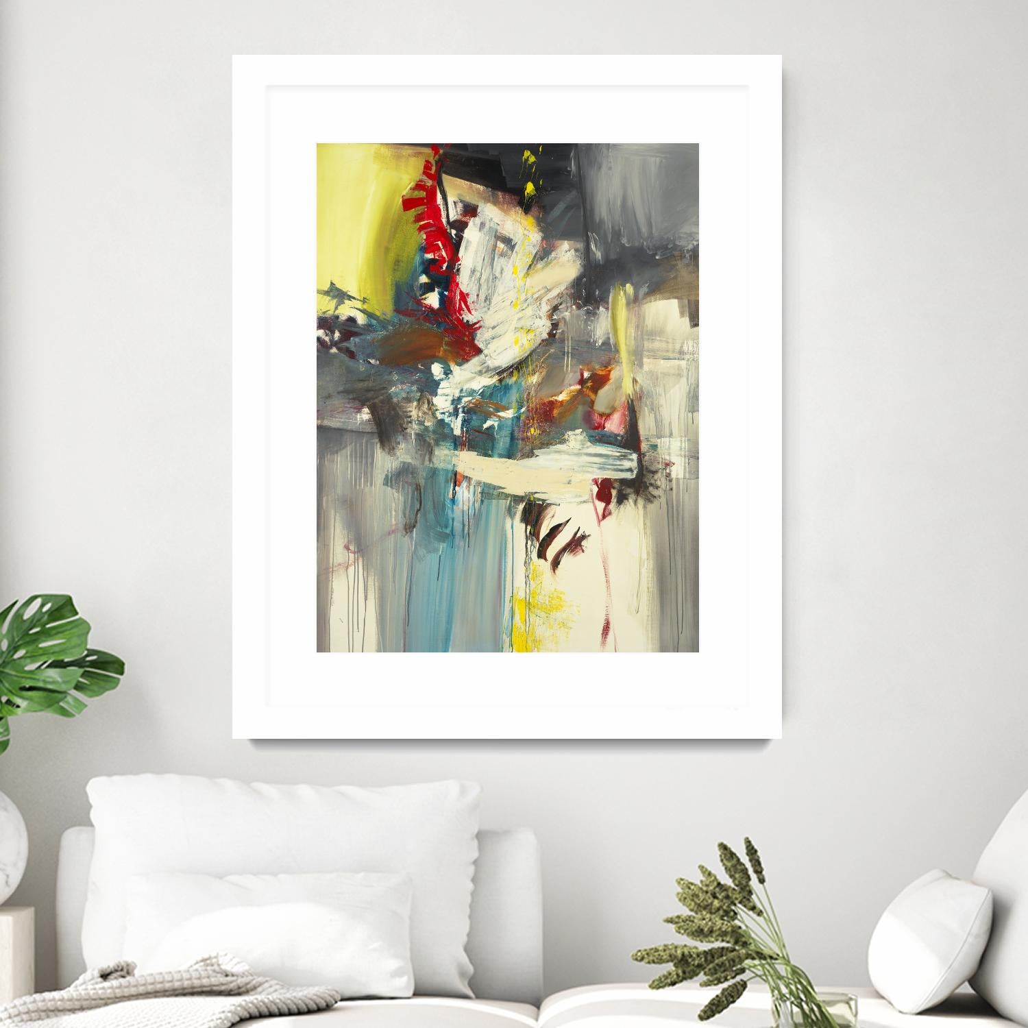 Kheeler's Garden by Sarah Stockstill on GIANT ART - yellow abstract