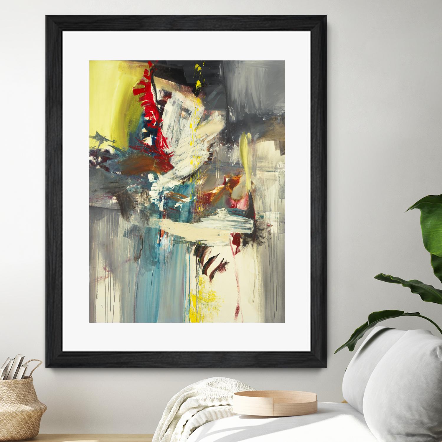 Kheeler's Garden by Sarah Stockstill on GIANT ART - yellow abstract
