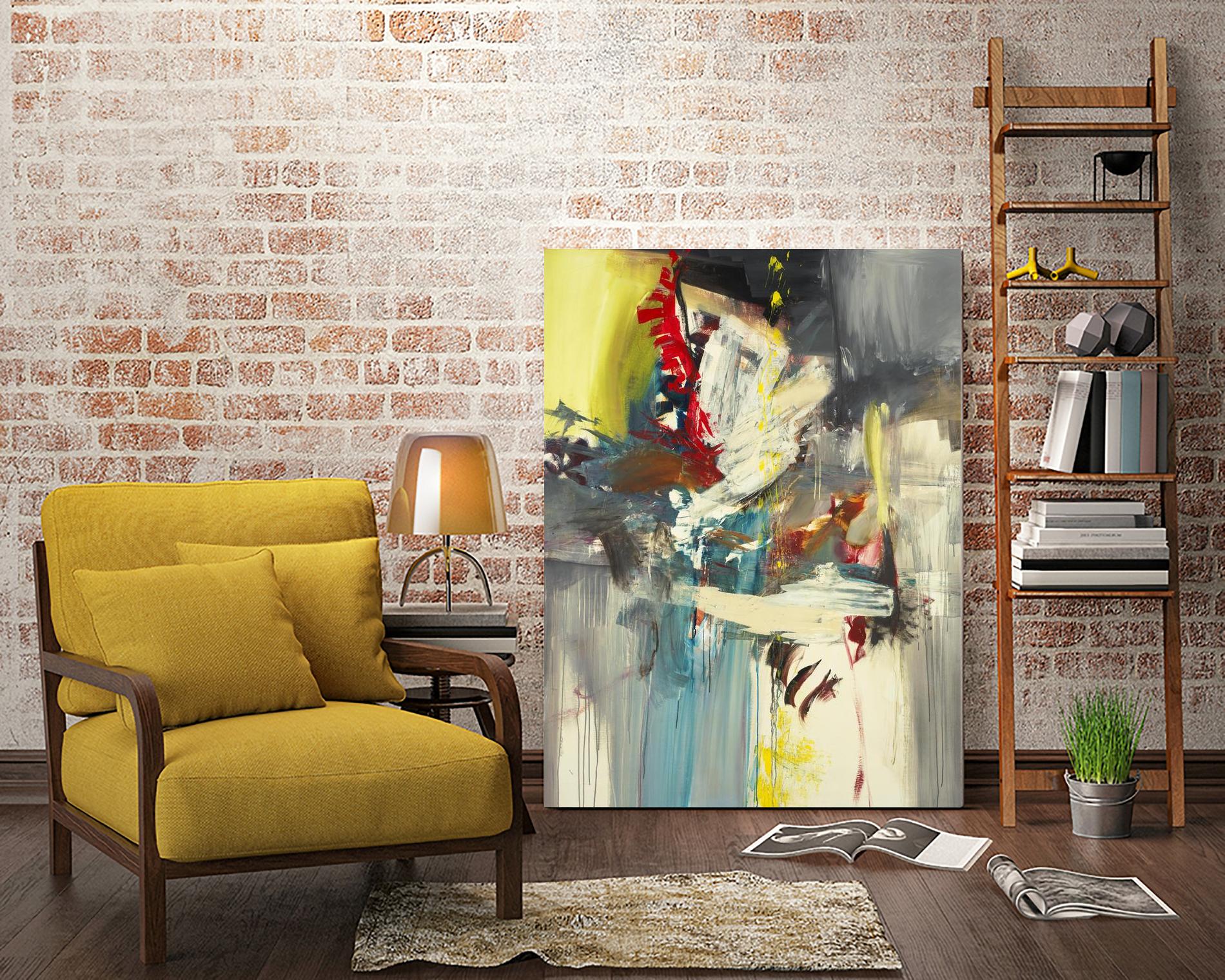 Kheeler's Garden by Sarah Stockstill on GIANT ART - yellow abstract