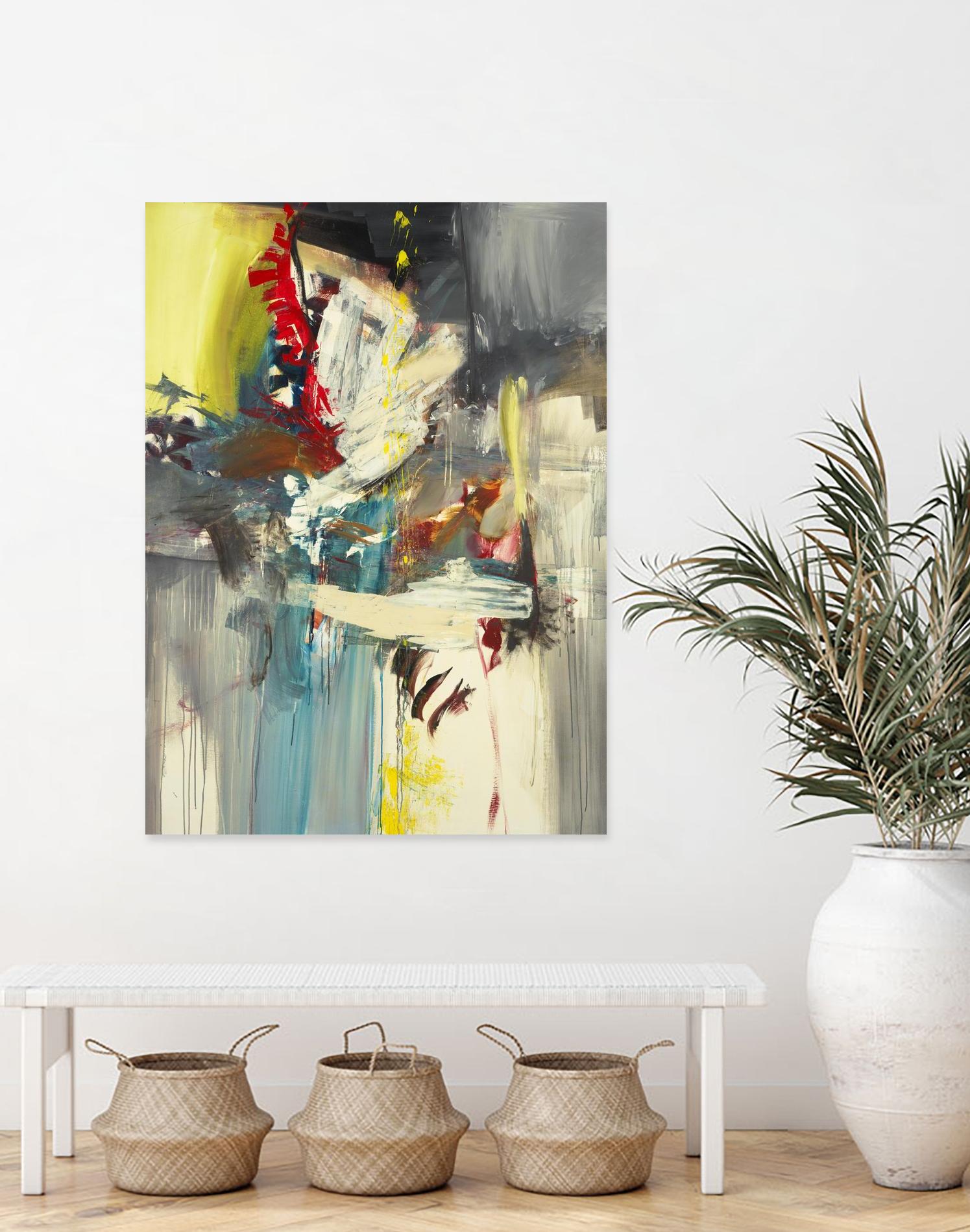 Kheeler's Garden by Sarah Stockstill on GIANT ART - yellow abstract