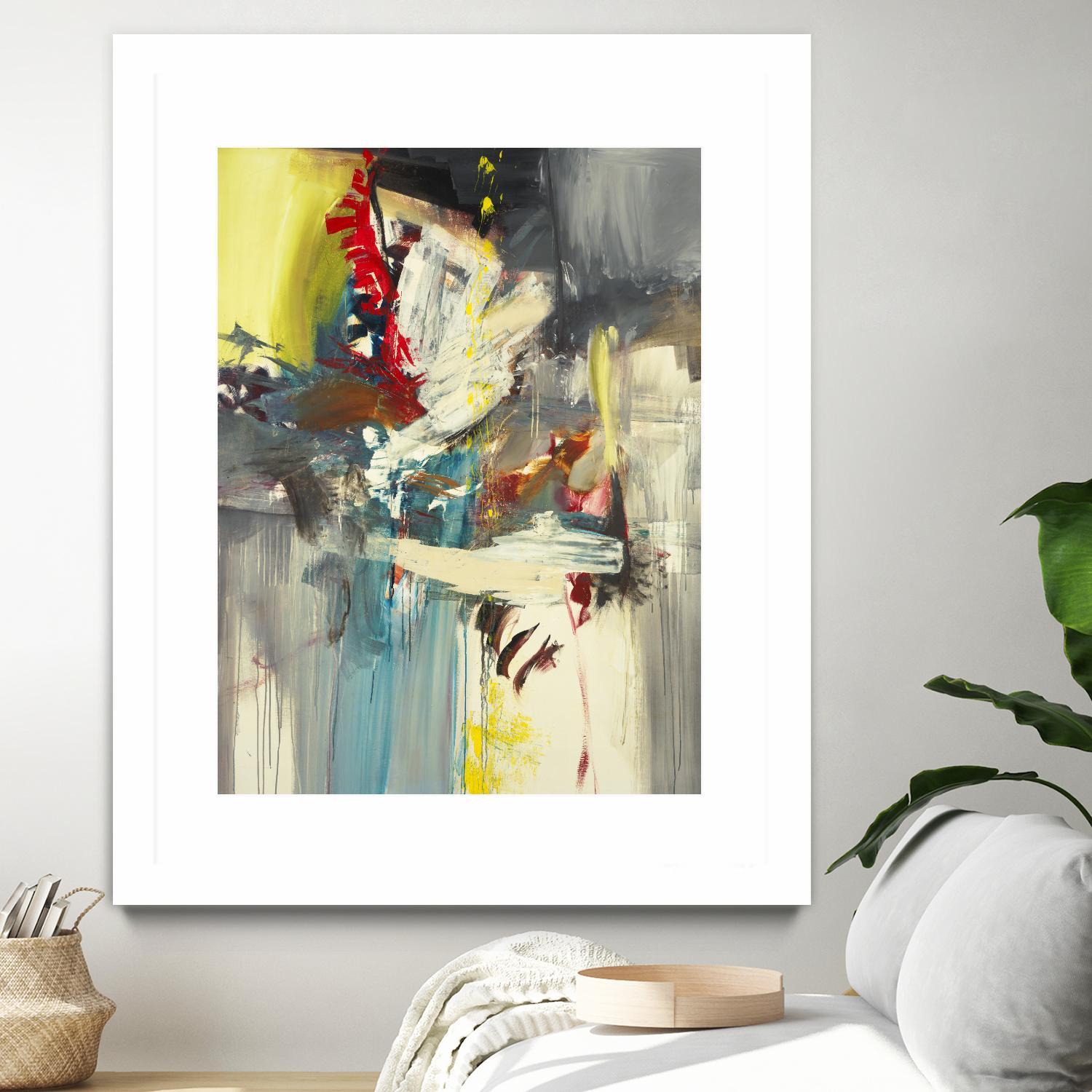 Kheeler's Garden by Sarah Stockstill on GIANT ART - yellow abstract