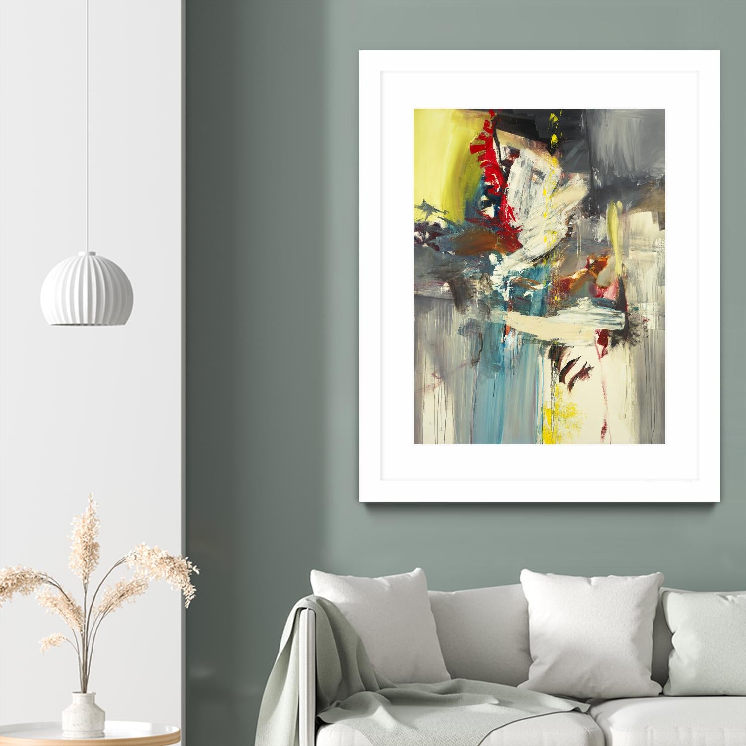 Kheeler's Garden by Sarah Stockstill on GIANT ART - yellow abstract