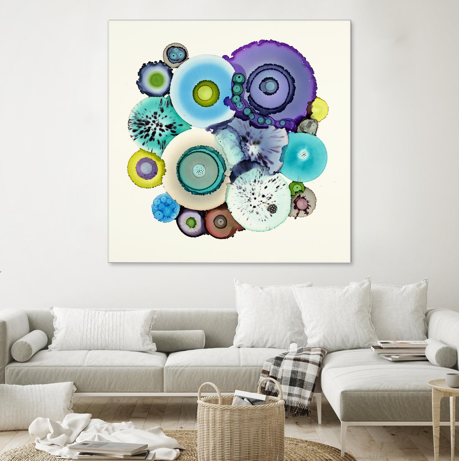 Stuck by Laura Van Horne on GIANT ART - purple abstract