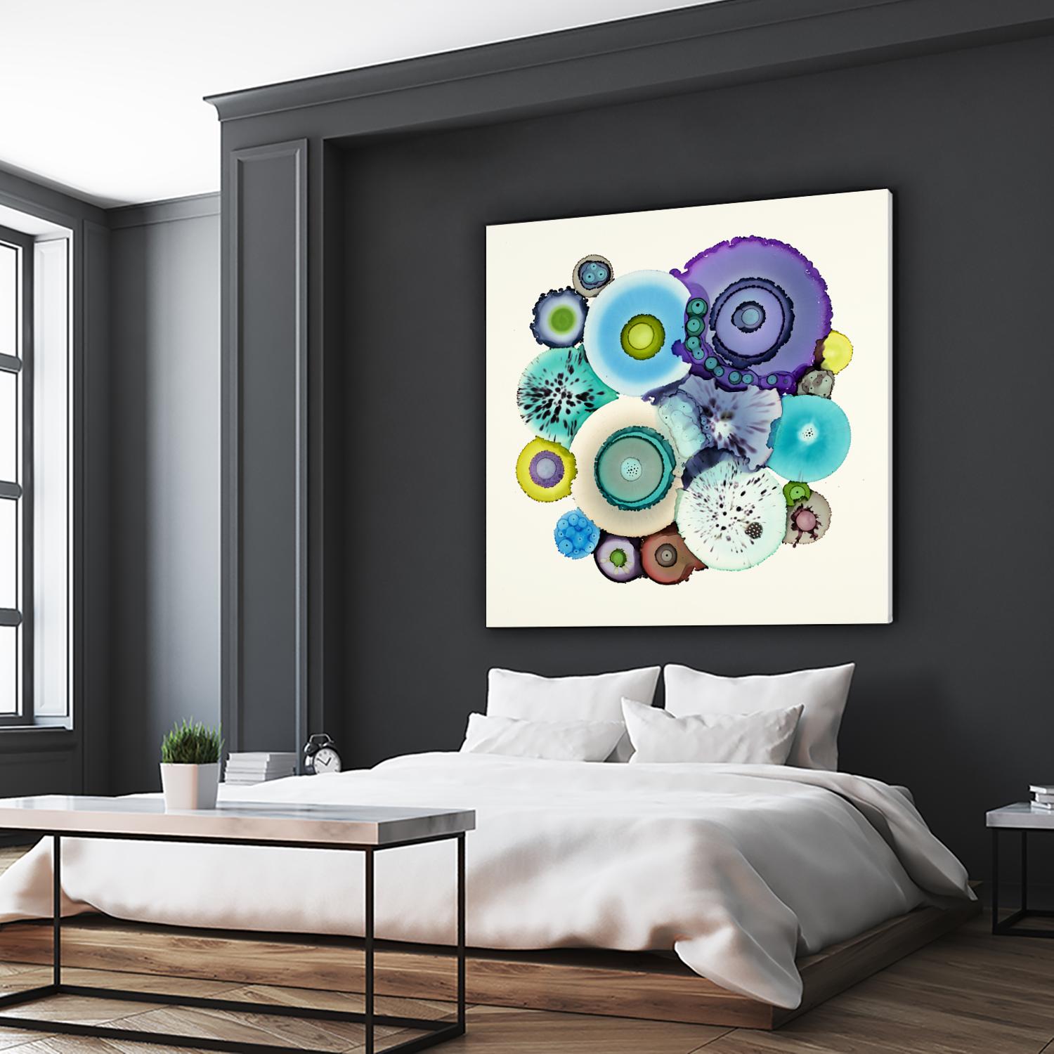 Stuck by Laura Van Horne on GIANT ART - purple abstract