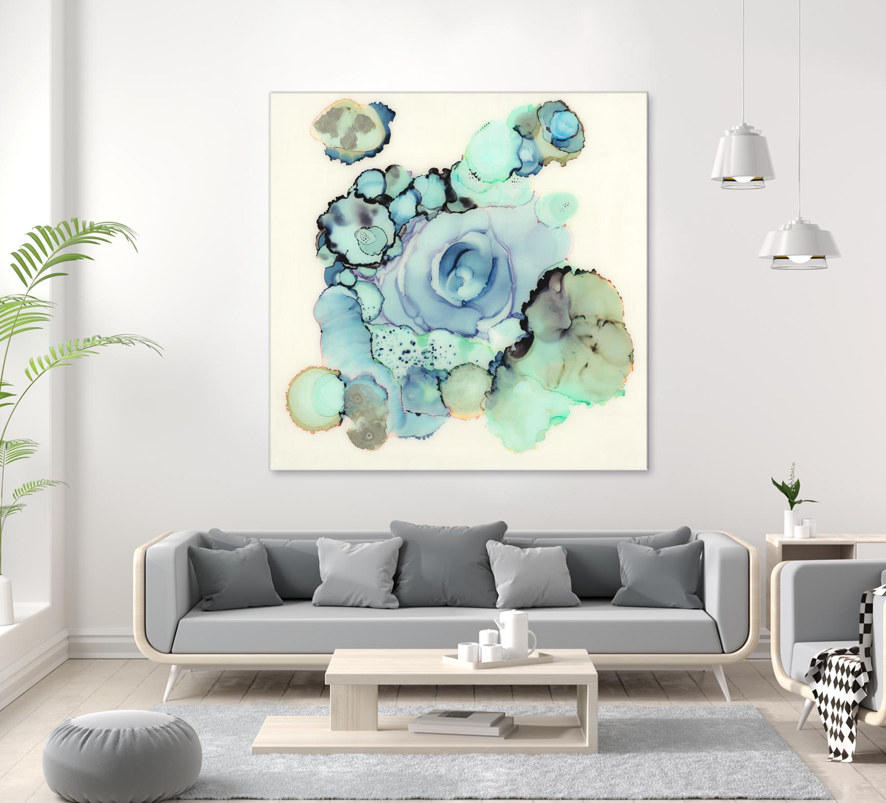 Blue Rose by Laura VanHorne on GIANT ART - blue contemporary