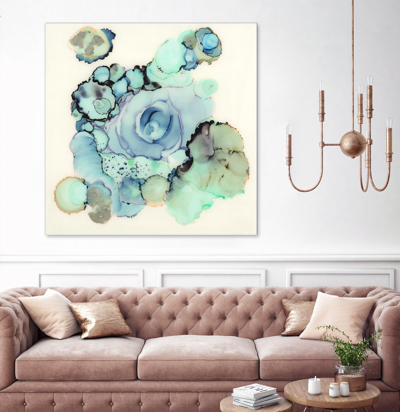 Blue Rose by Laura VanHorne on GIANT ART - blue contemporary