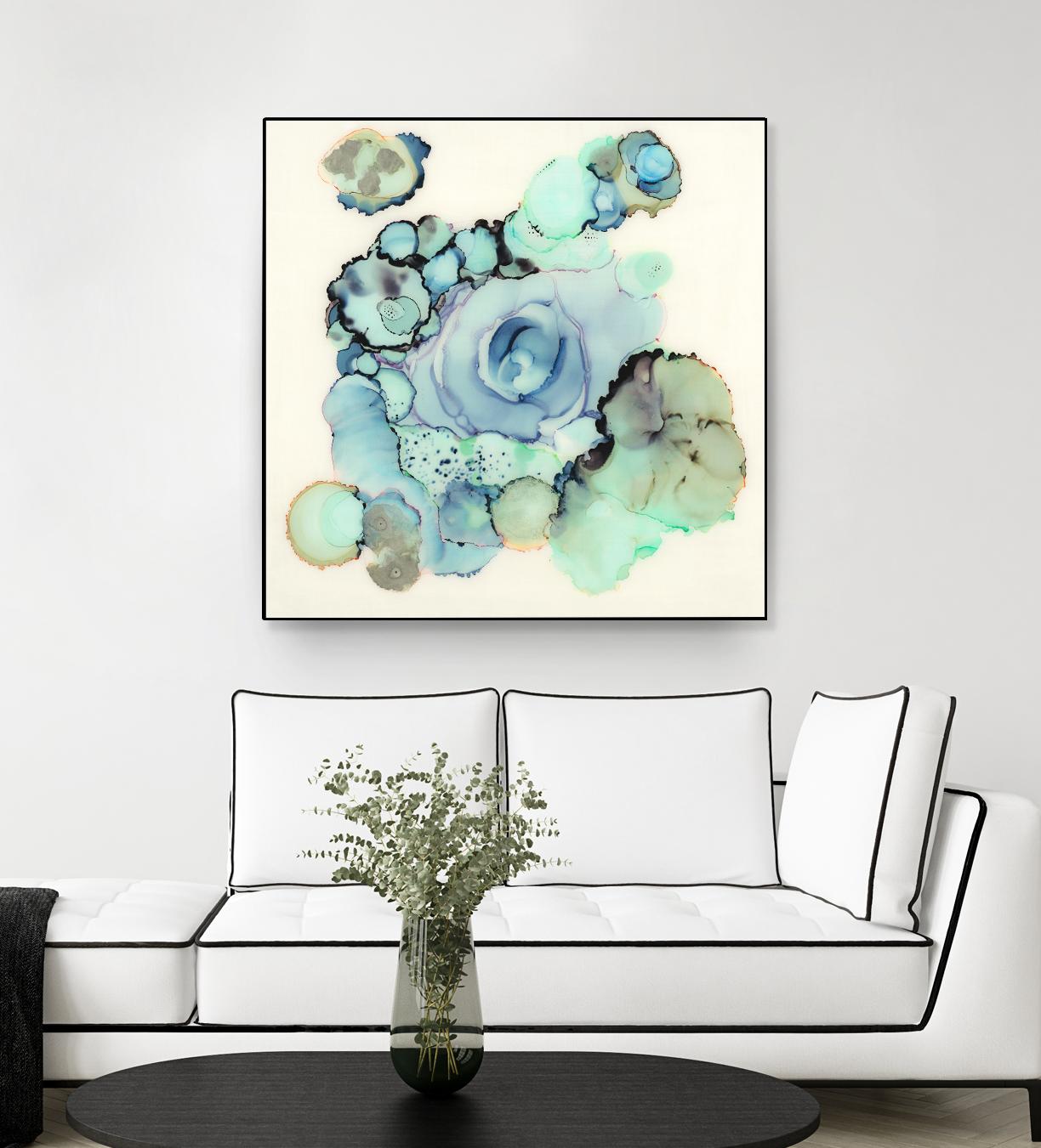 Blue Rose by Laura VanHorne on GIANT ART - blue contemporary