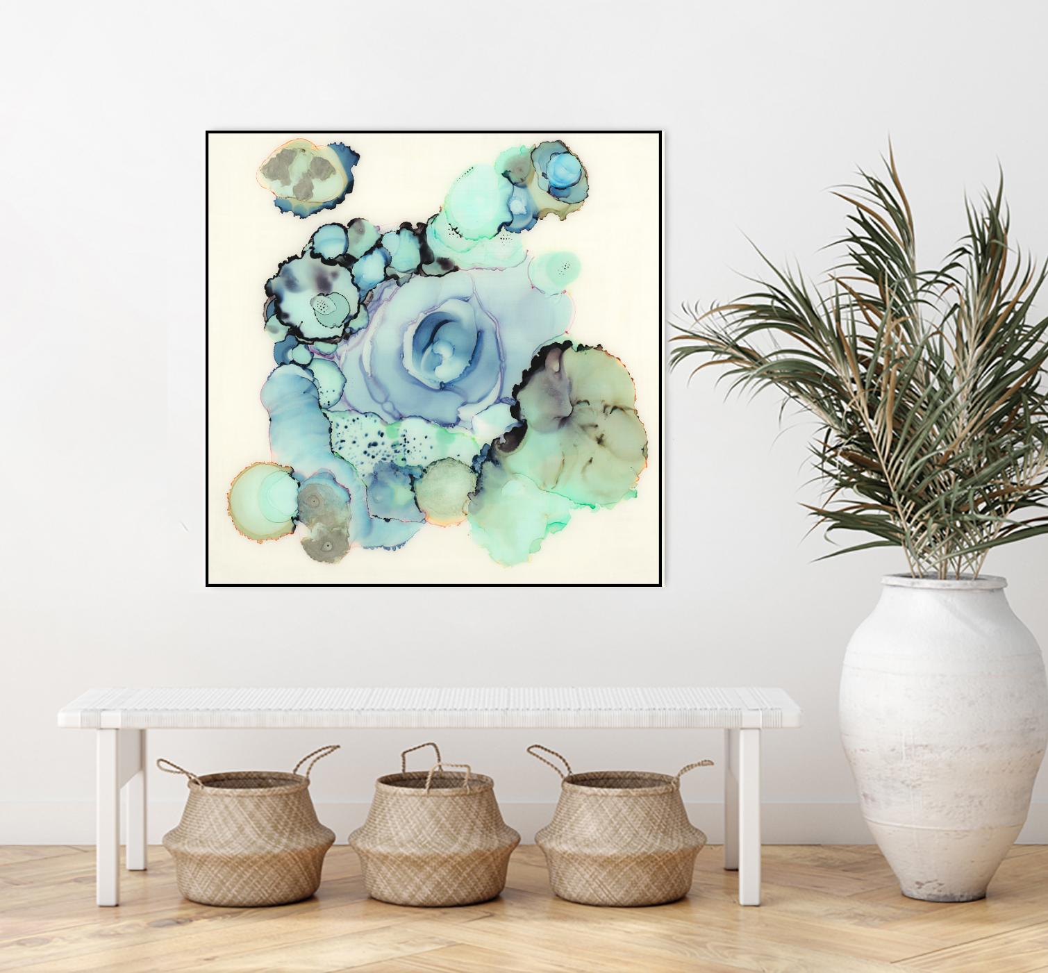 Blue Rose by Laura VanHorne on GIANT ART - blue contemporary