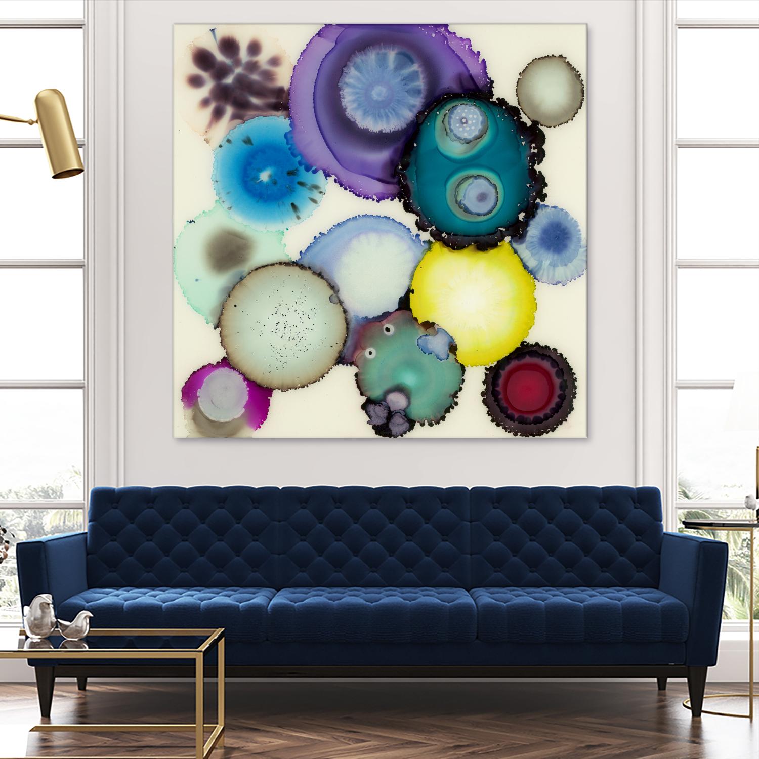 Kaleidoscope II by Laura VanHorne on GIANT ART - blue contemporary