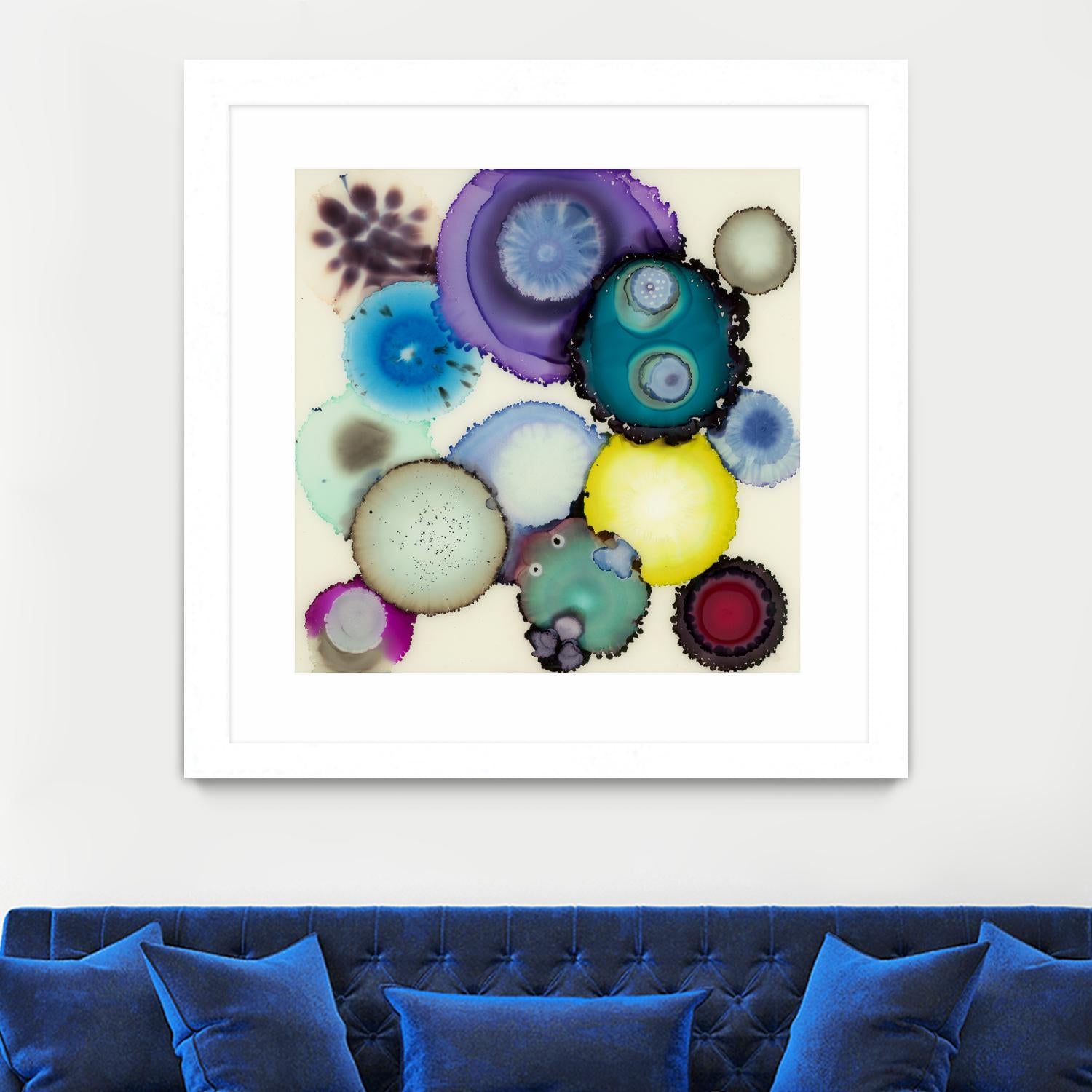 Kaleidoscope II by Laura VanHorne on GIANT ART - blue contemporary