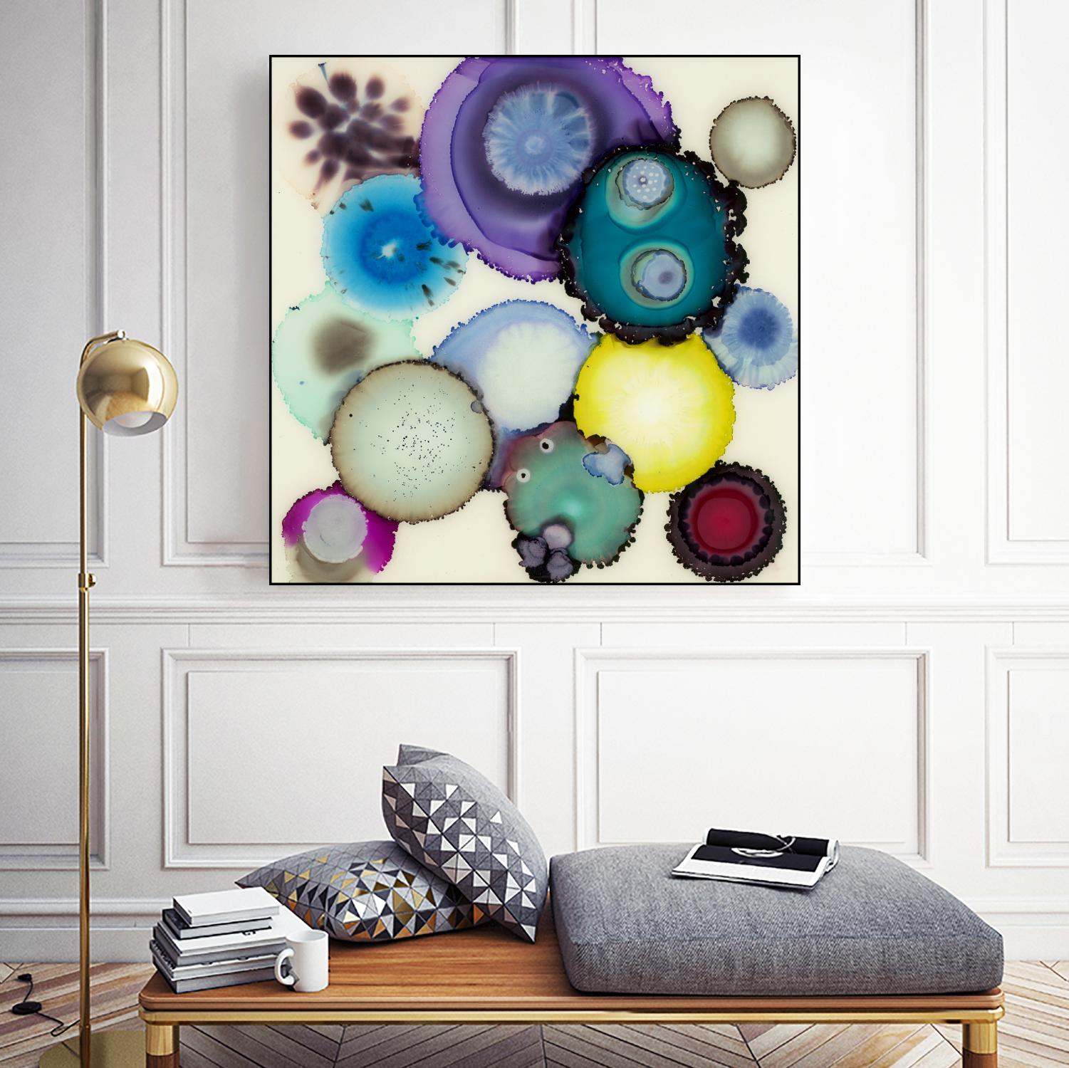 Kaleidoscope II by Laura VanHorne on GIANT ART - blue contemporary