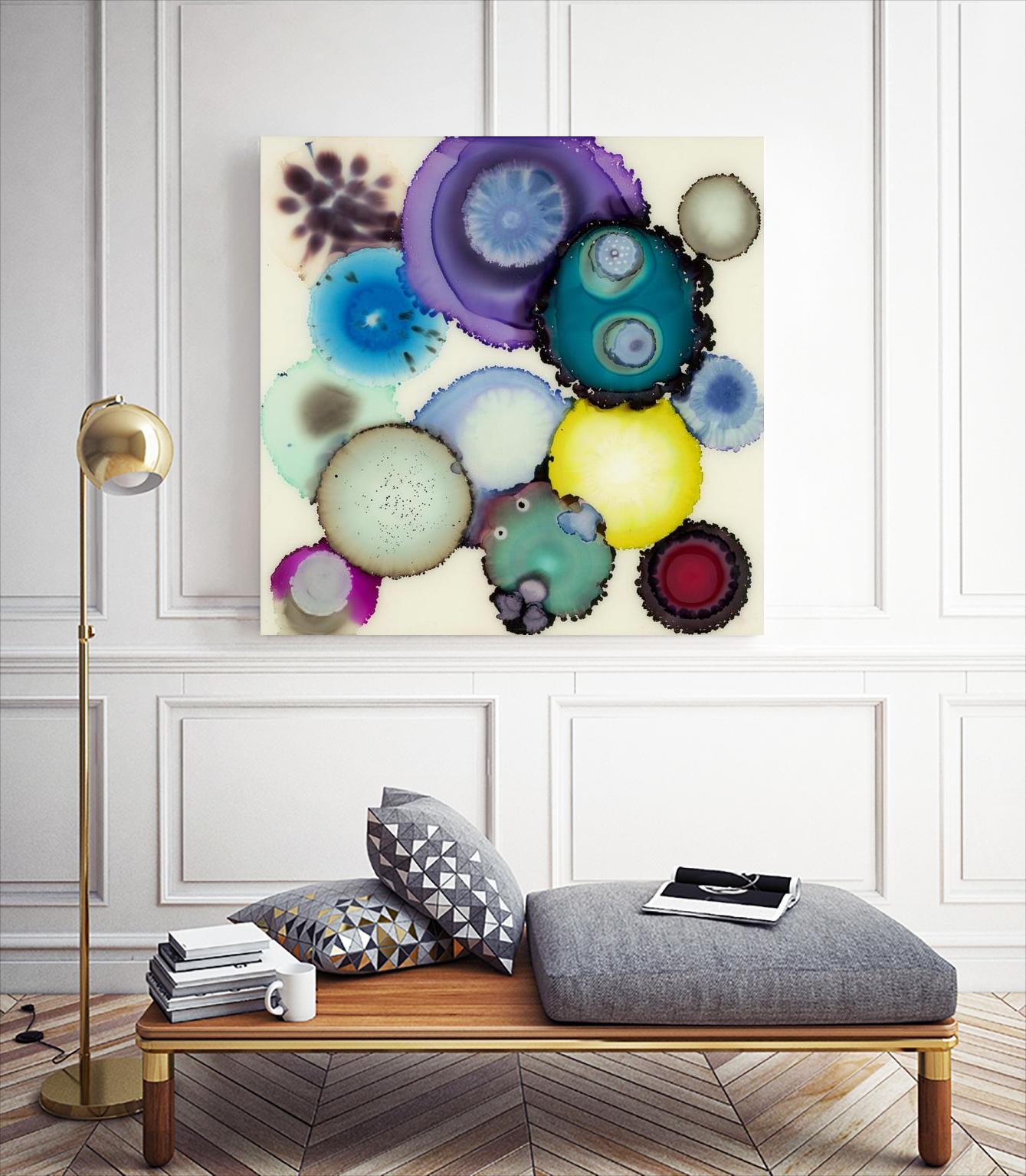 Kaleidoscope II by Laura VanHorne on GIANT ART - blue contemporary