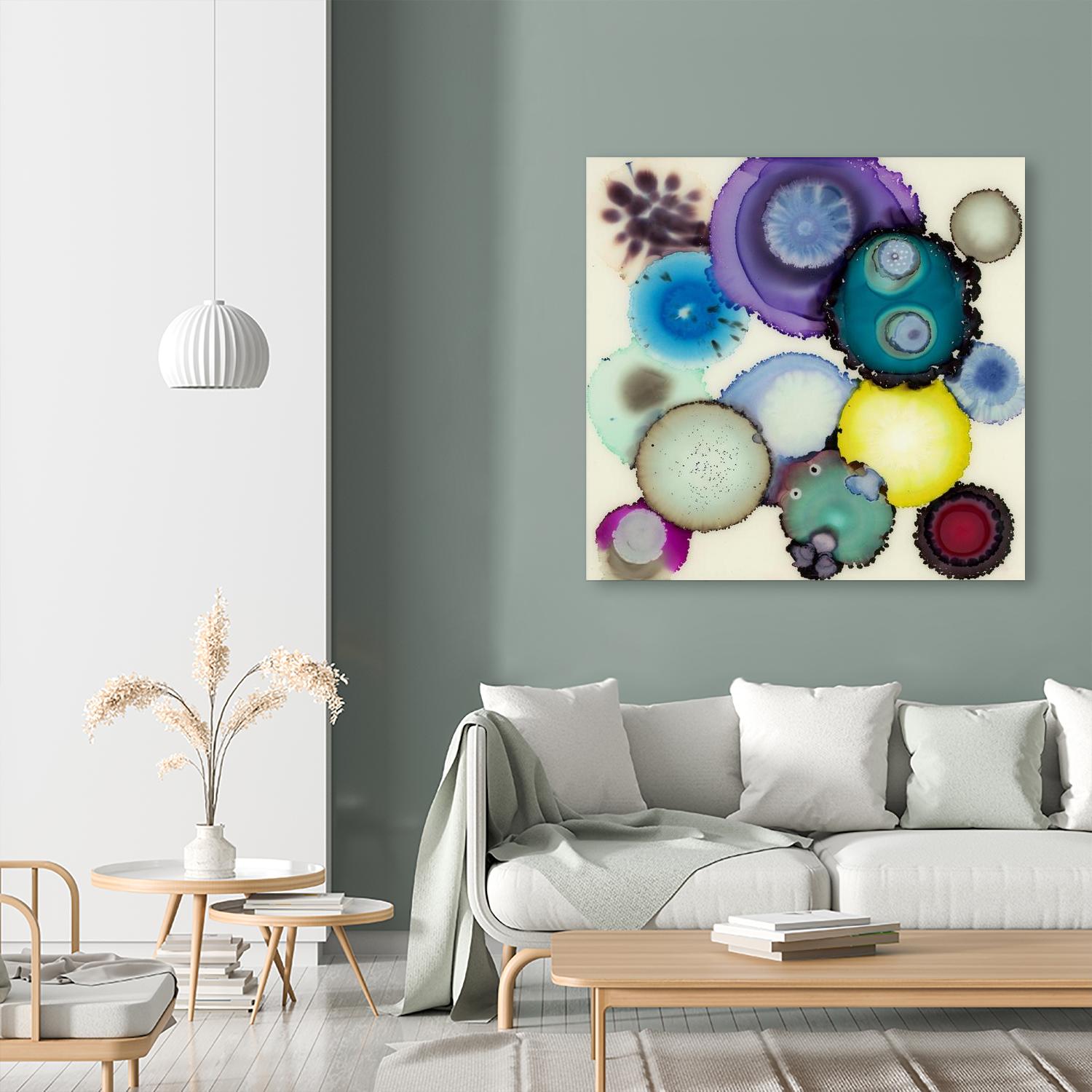 Kaleidoscope II by Laura VanHorne on GIANT ART - blue contemporary