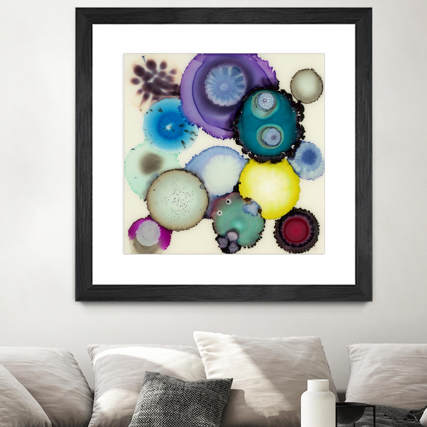 Kaleidoscope II by Laura VanHorne on GIANT ART - blue contemporary