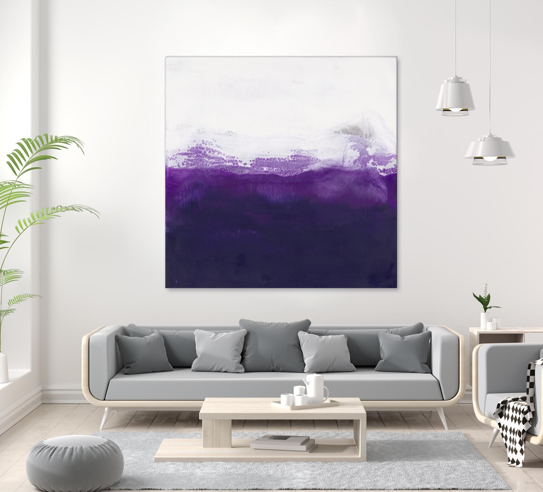 Purple by Laura VanHorne on GIANT ART - white abstract