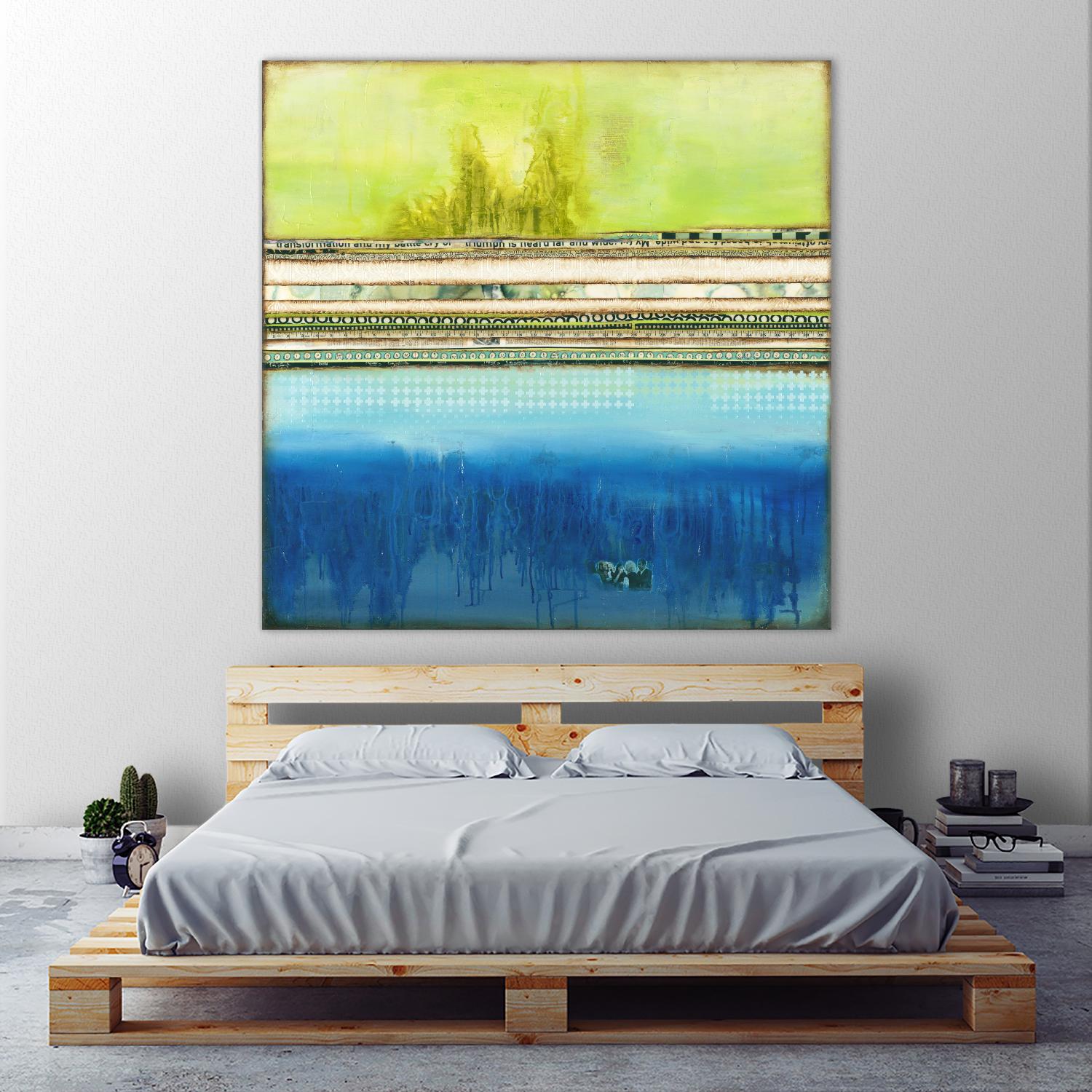 The Sailor by Laura VanHorne on GIANT ART - green abstract