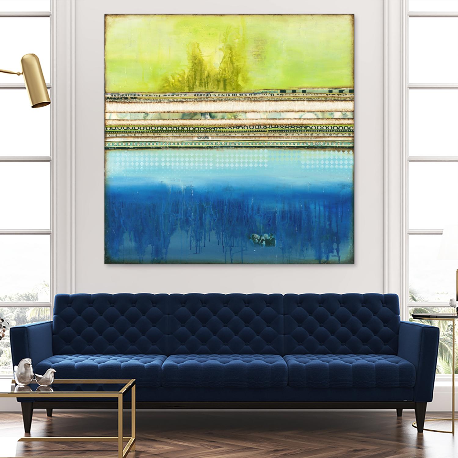 The Sailor by Laura VanHorne on GIANT ART - green abstract