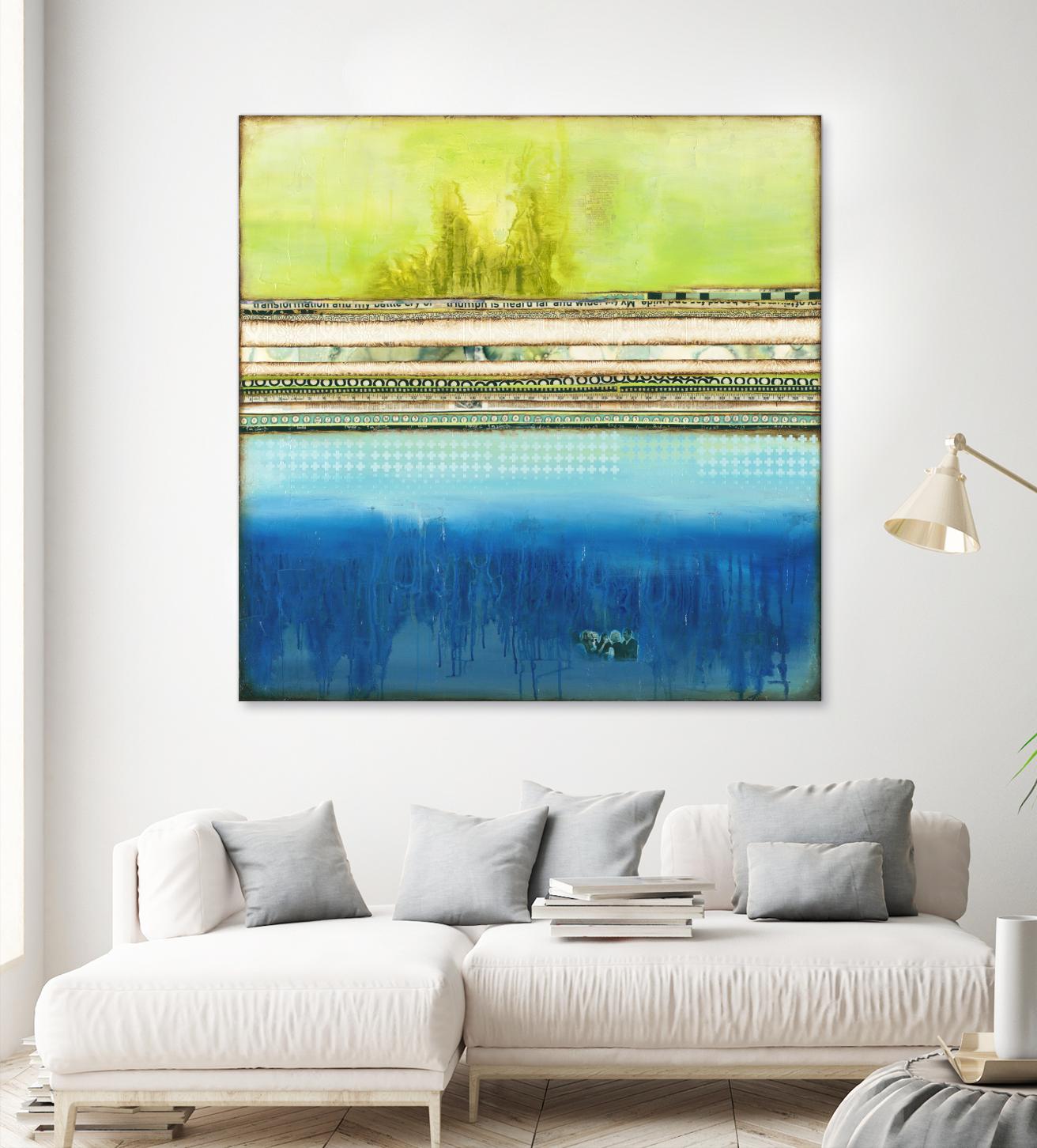 The Sailor by Laura VanHorne on GIANT ART - green abstract