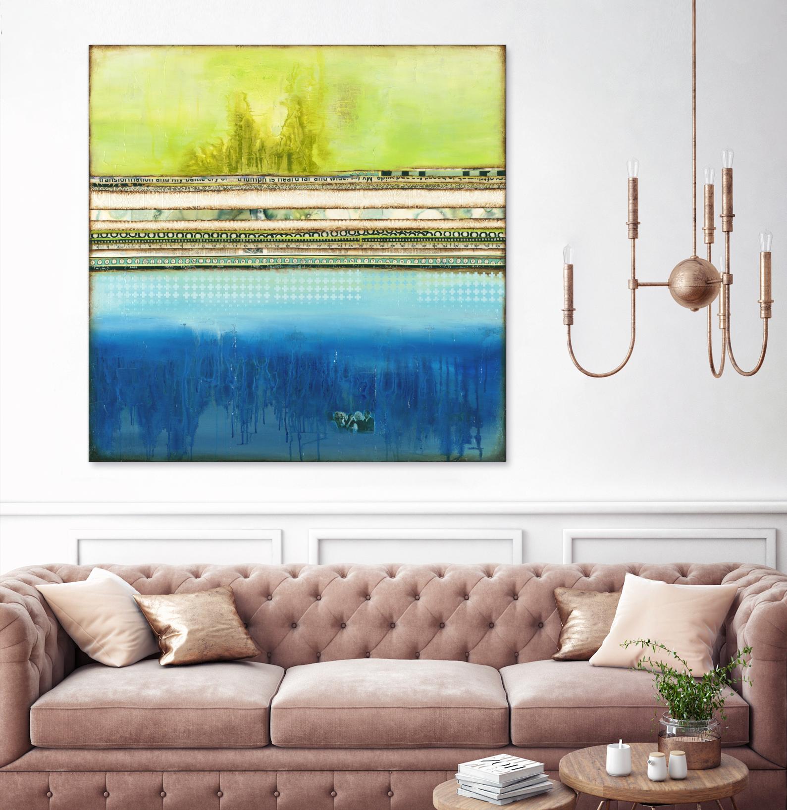 The Sailor by Laura VanHorne on GIANT ART - green abstract