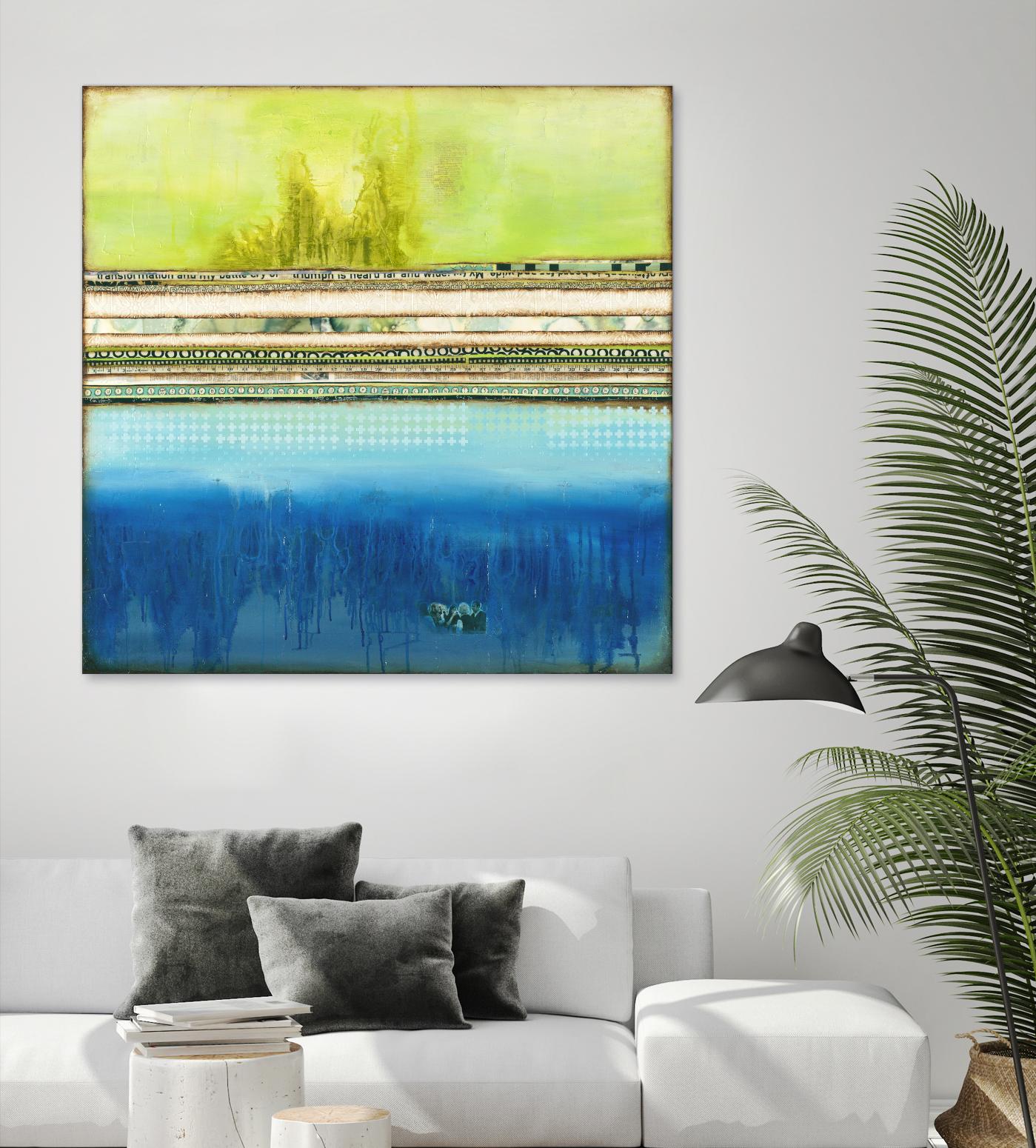 The Sailor by Laura VanHorne on GIANT ART - green abstract