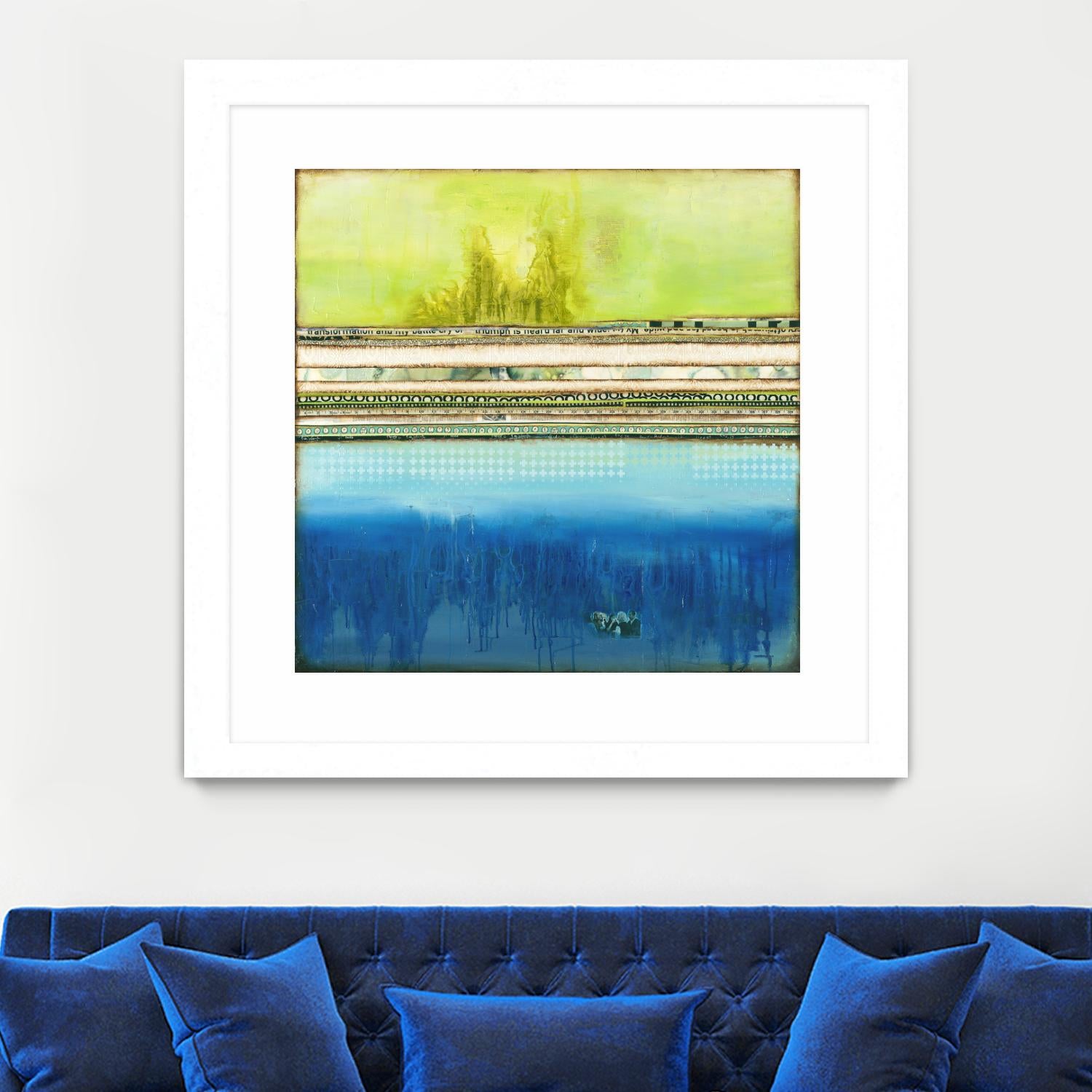 The Sailor by Laura VanHorne on GIANT ART - green abstract