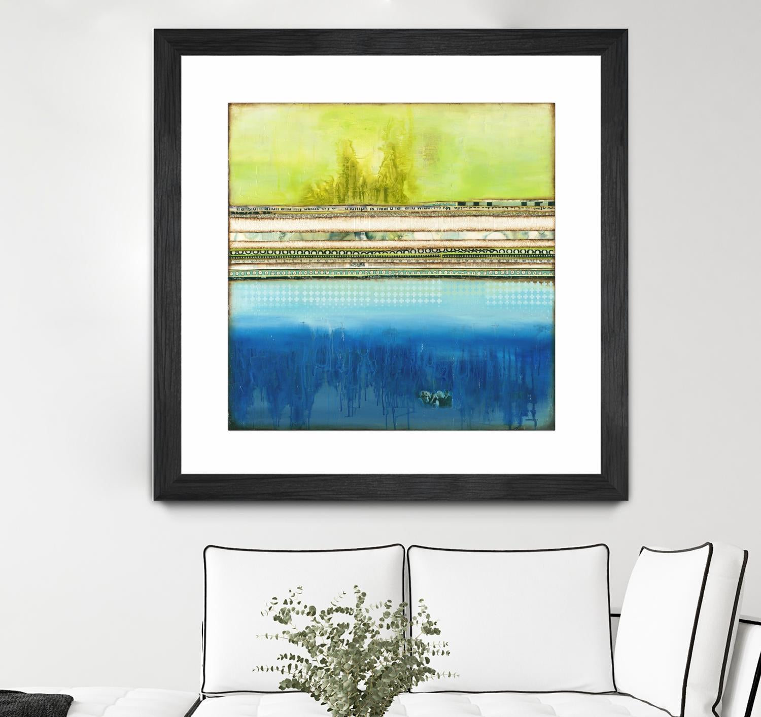 The Sailor by Laura VanHorne on GIANT ART - green abstract