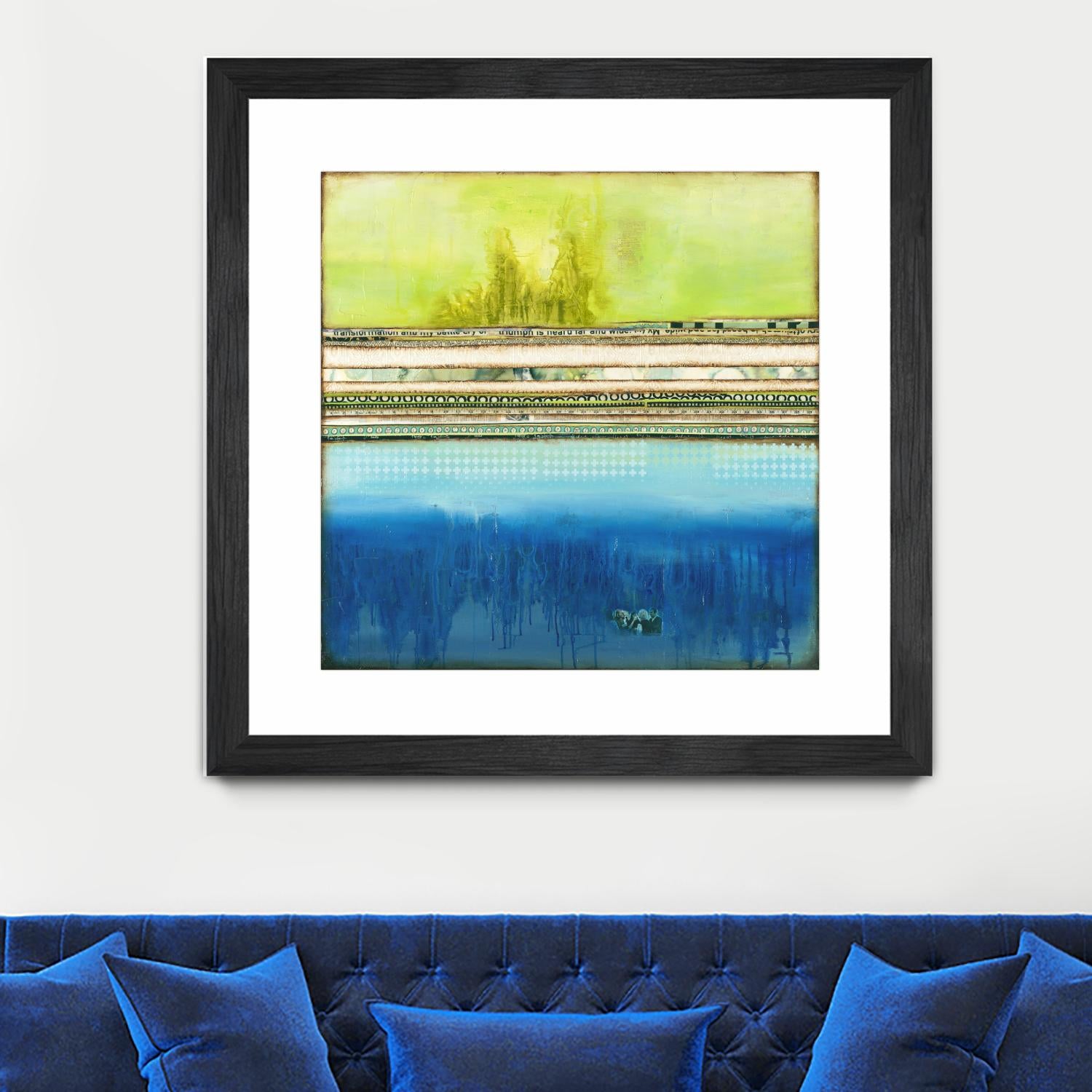 The Sailor by Laura VanHorne on GIANT ART - green abstract