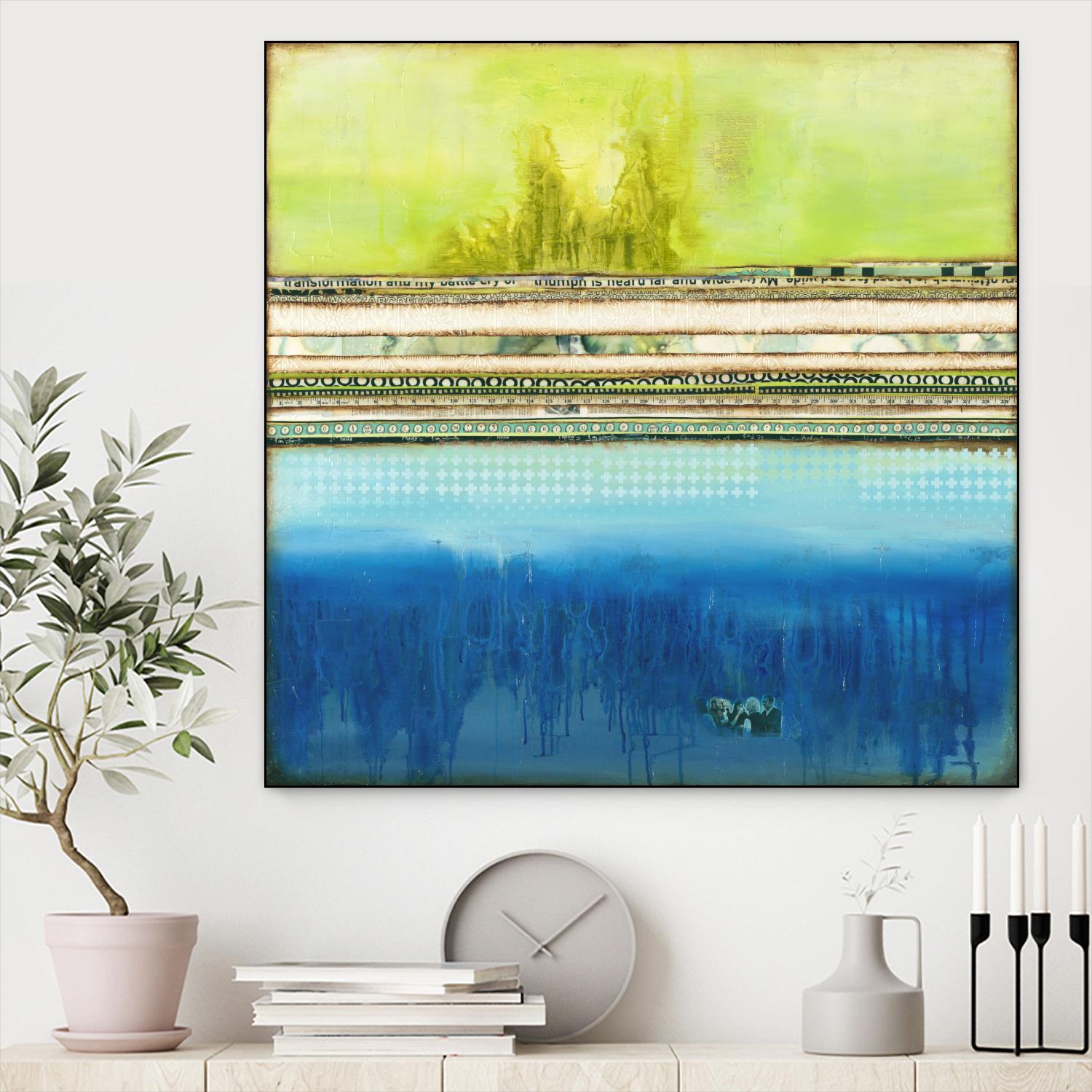 The Sailor by Laura VanHorne on GIANT ART - green abstract