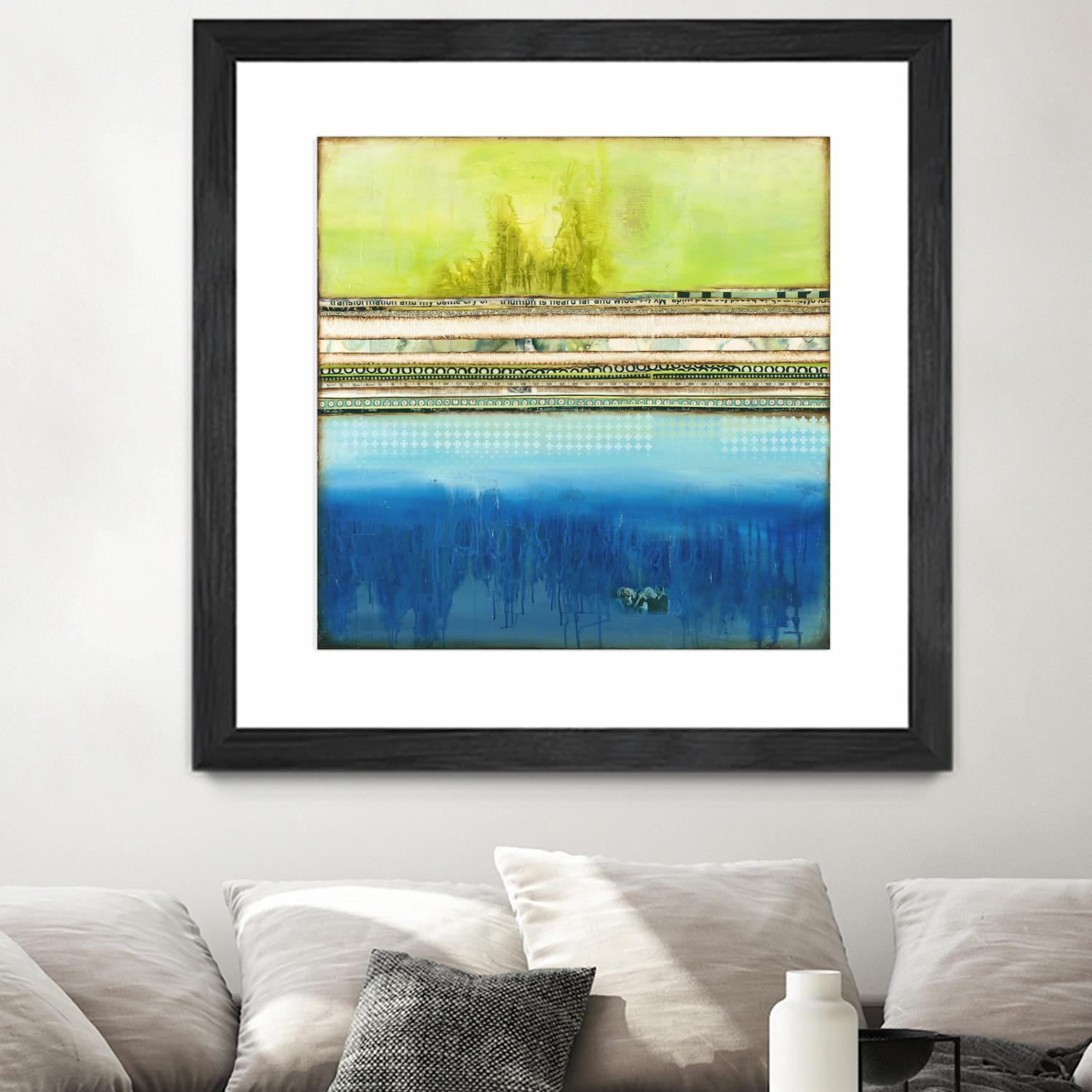 The Sailor by Laura VanHorne on GIANT ART - green abstract
