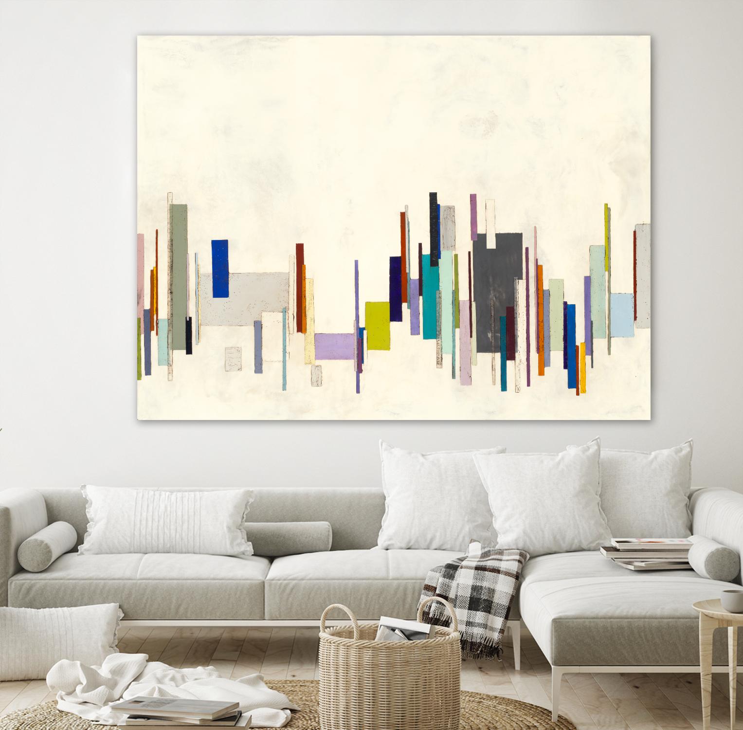 Copenhagen by Laura Van Horne on GIANT ART - whites & creams geometric shapes