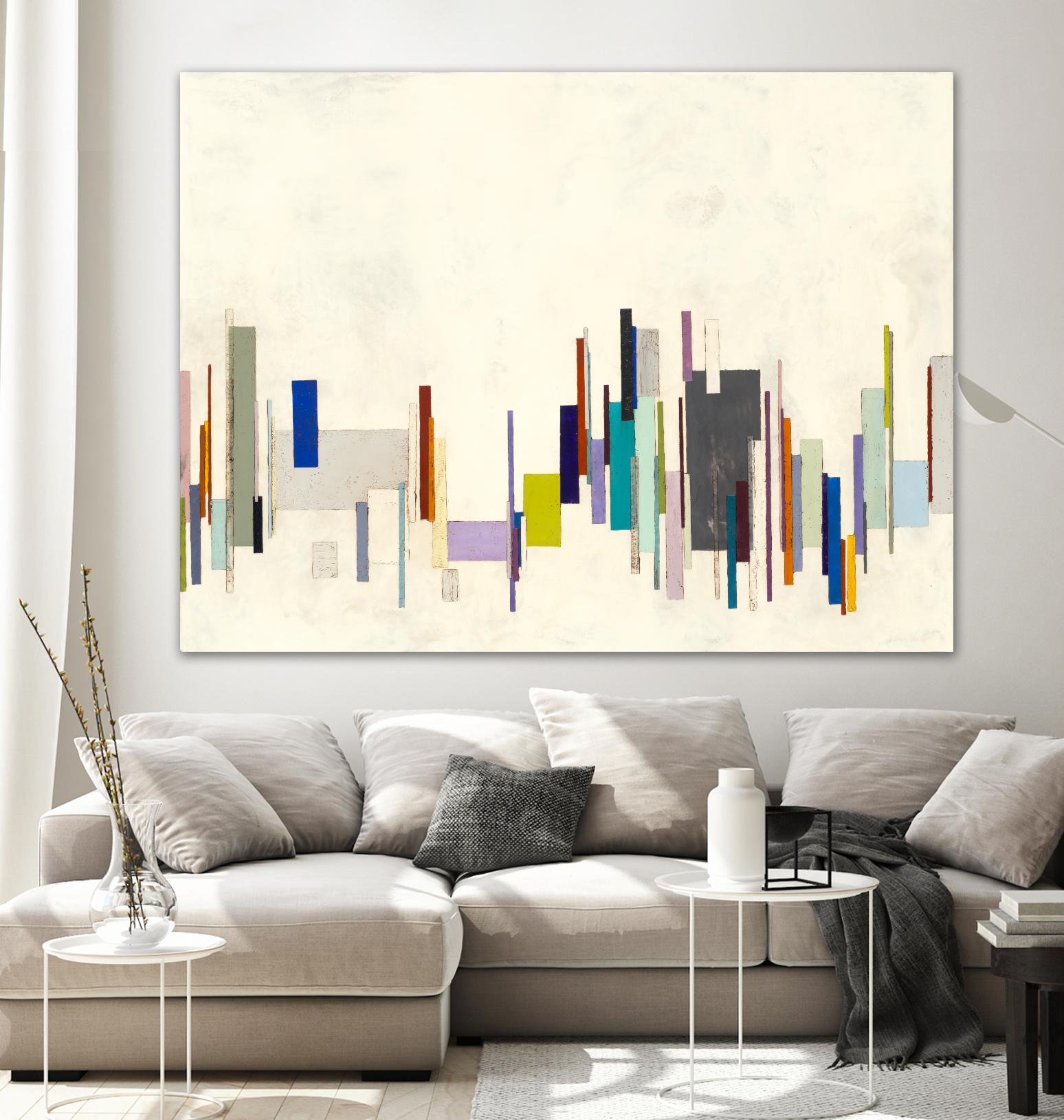 Copenhagen by Laura Van Horne on GIANT ART - whites & creams geometric shapes