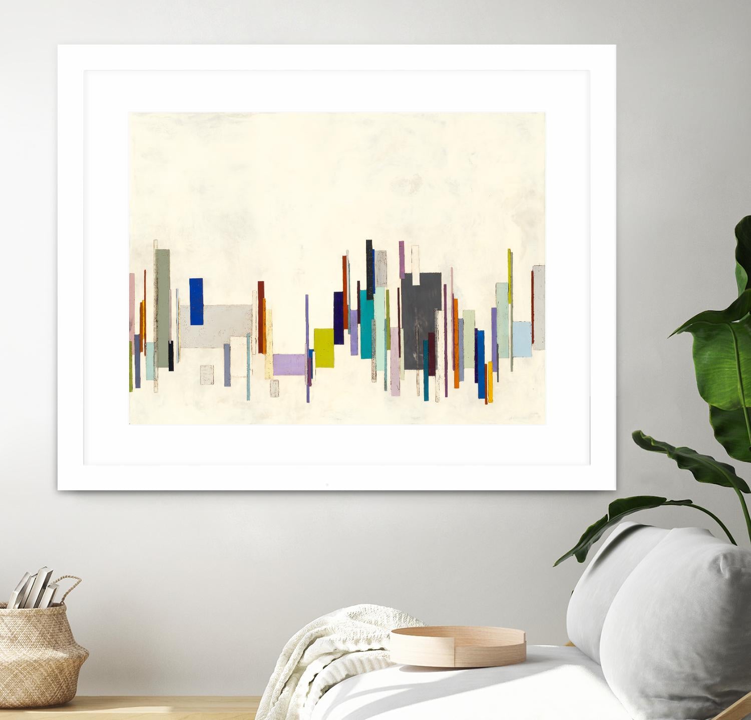 Copenhagen by Laura Van Horne on GIANT ART - whites & creams geometric shapes