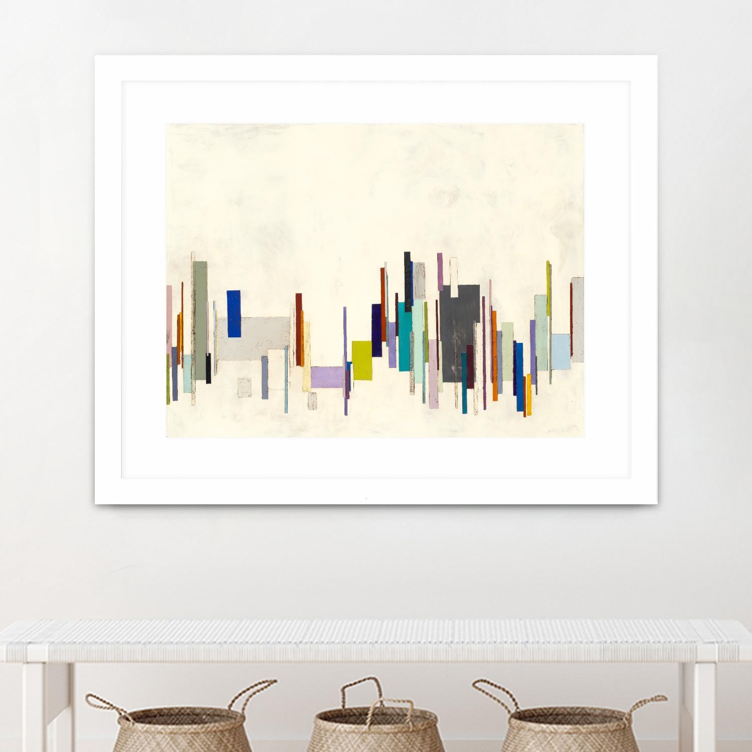 Copenhagen by Laura Van Horne on GIANT ART - whites & creams geometric shapes